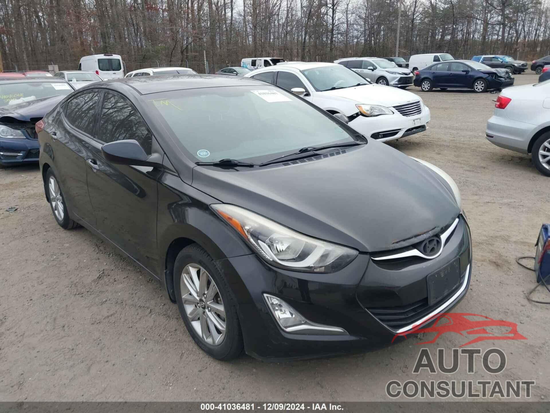 HYUNDAI ELANTRA 2015 - KMHDH4AE3FU389371