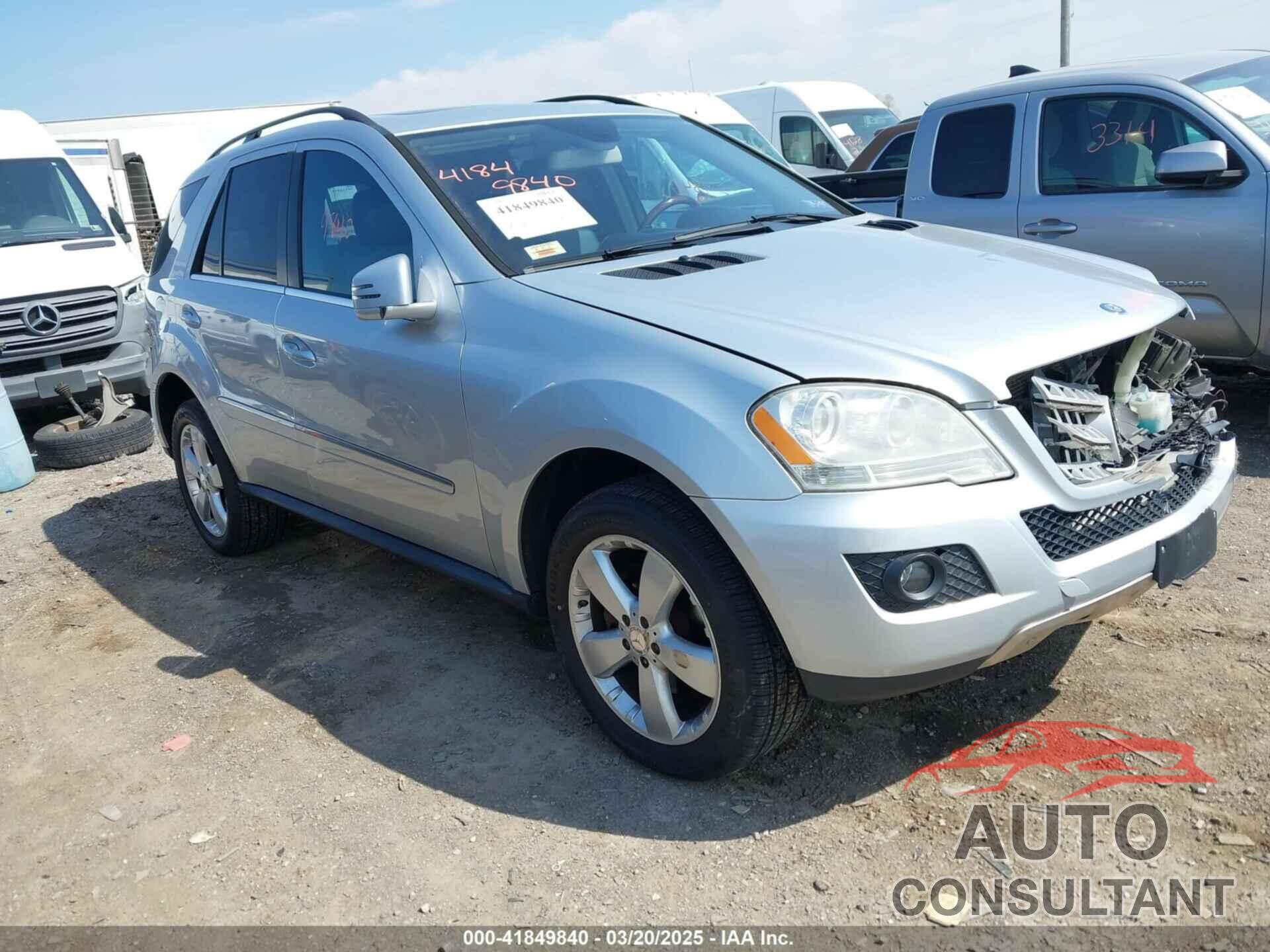 MERCEDES-BENZ ML 350 2011 - 4JGBB8GB1BA689659