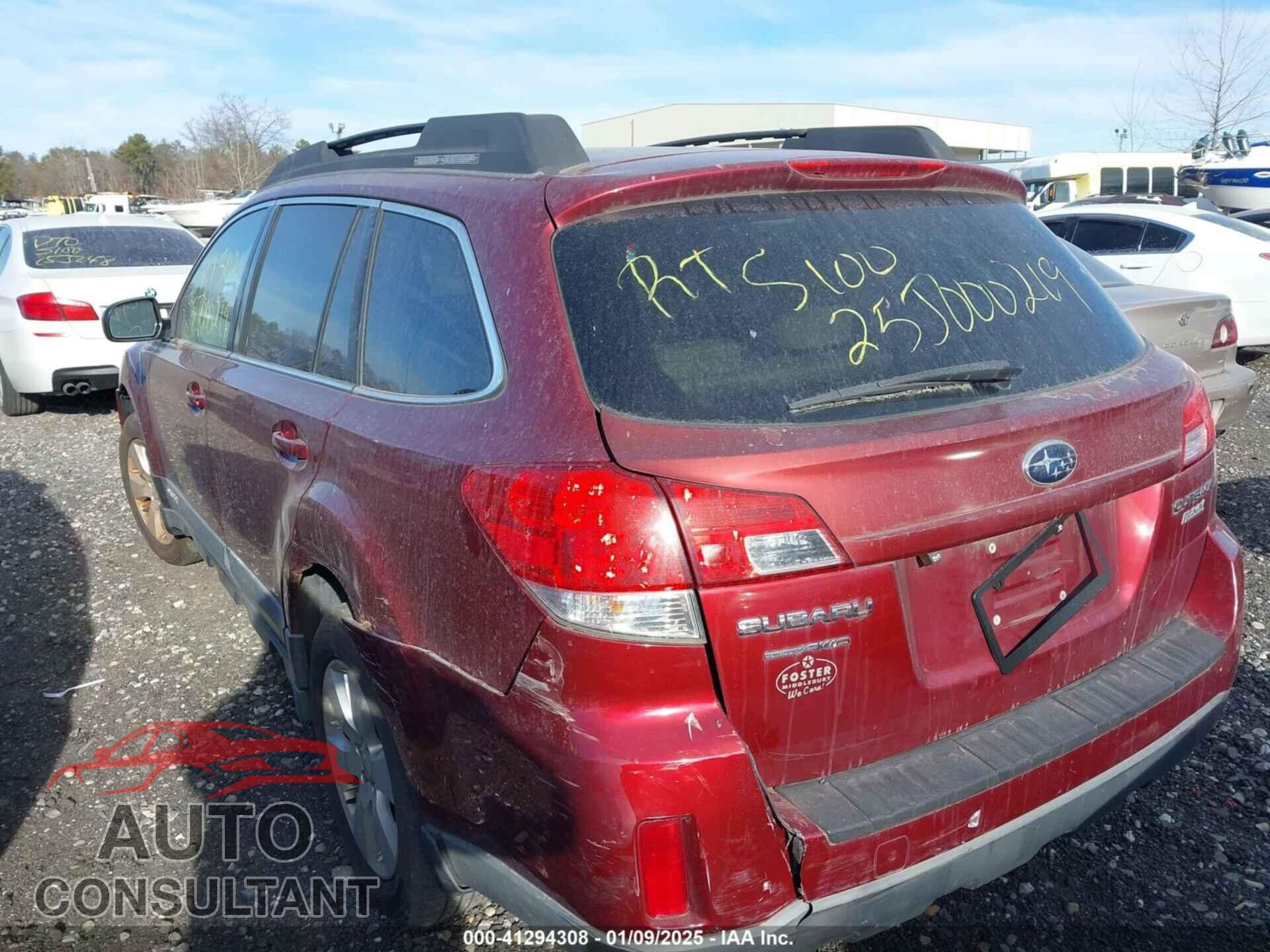 SUBARU OUTBACK 2011 - 4S4BRBGC4B3311650