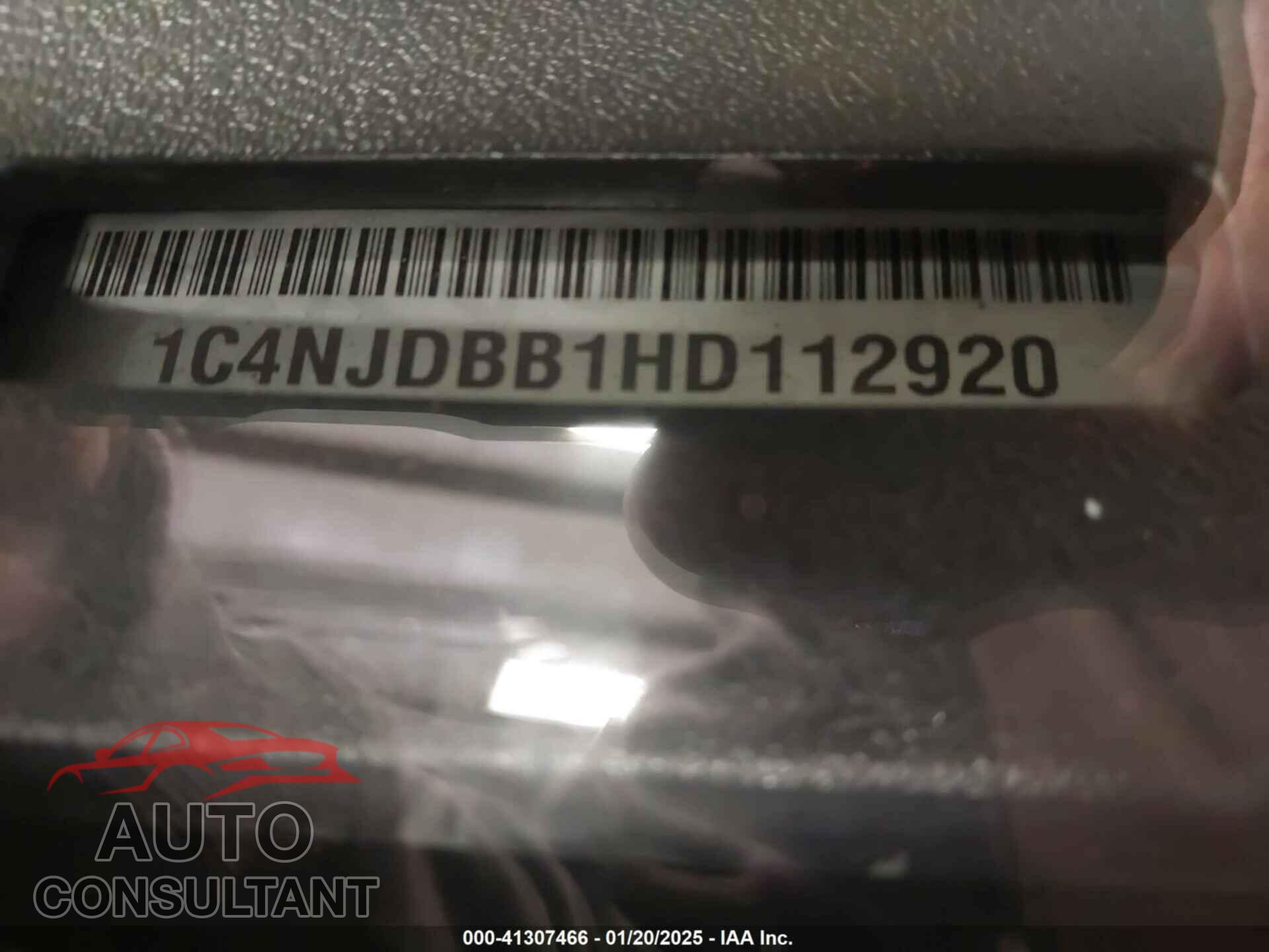 JEEP COMPASS 2017 - 1C4NJDBB1HD112920