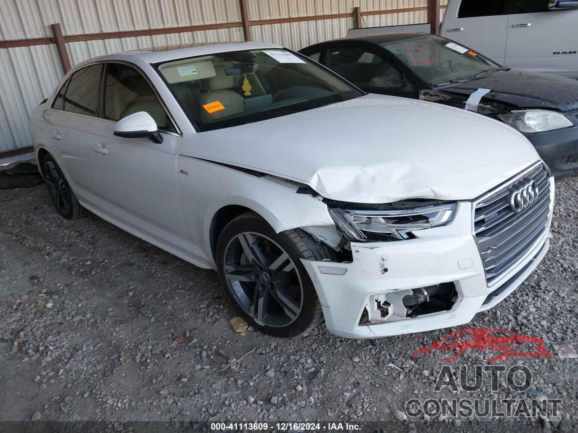 AUDI A4 2017 - WAUENAF42HN038154