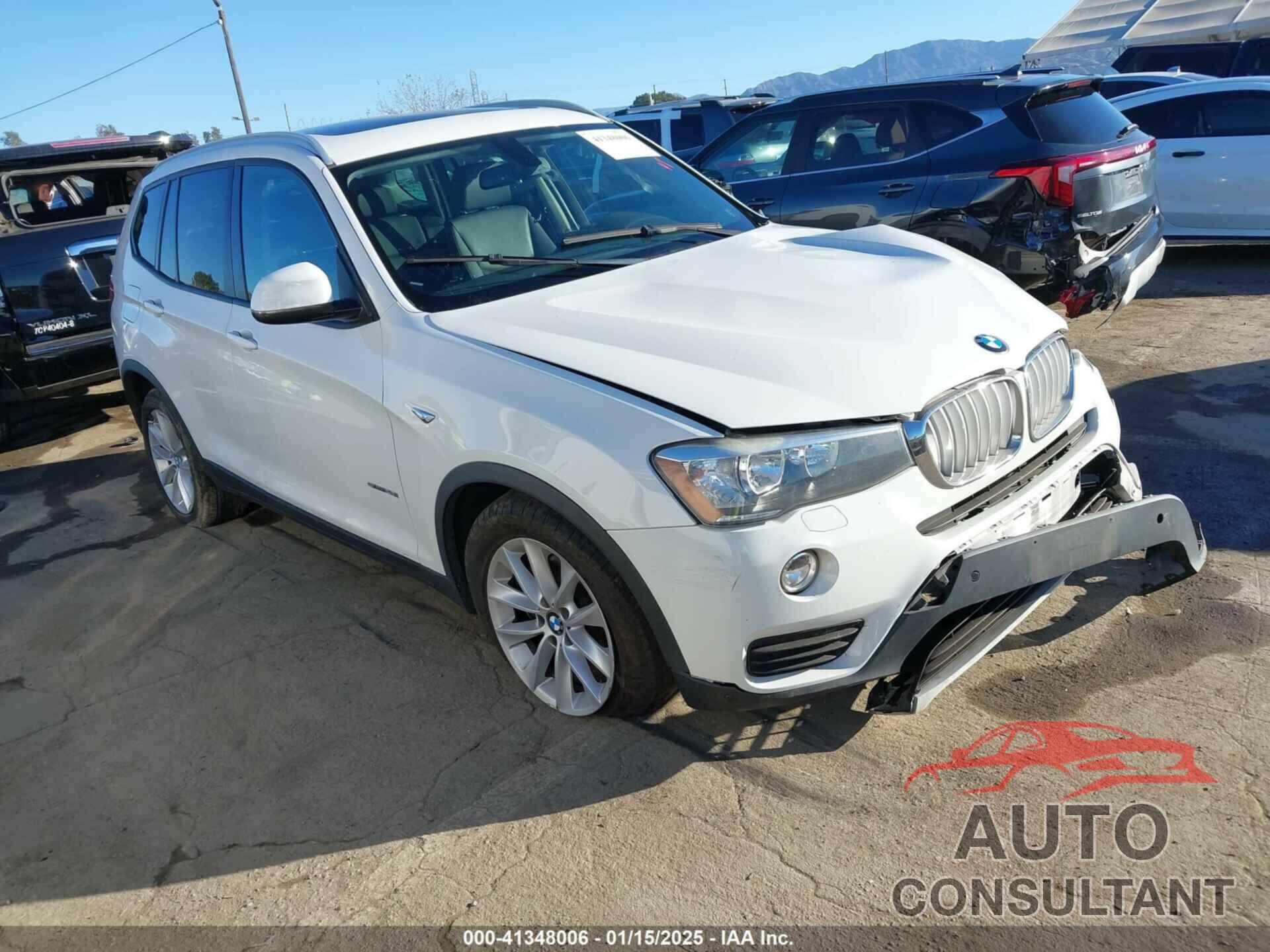 BMW X3 2016 - 5UXWZ7C52G0R32872