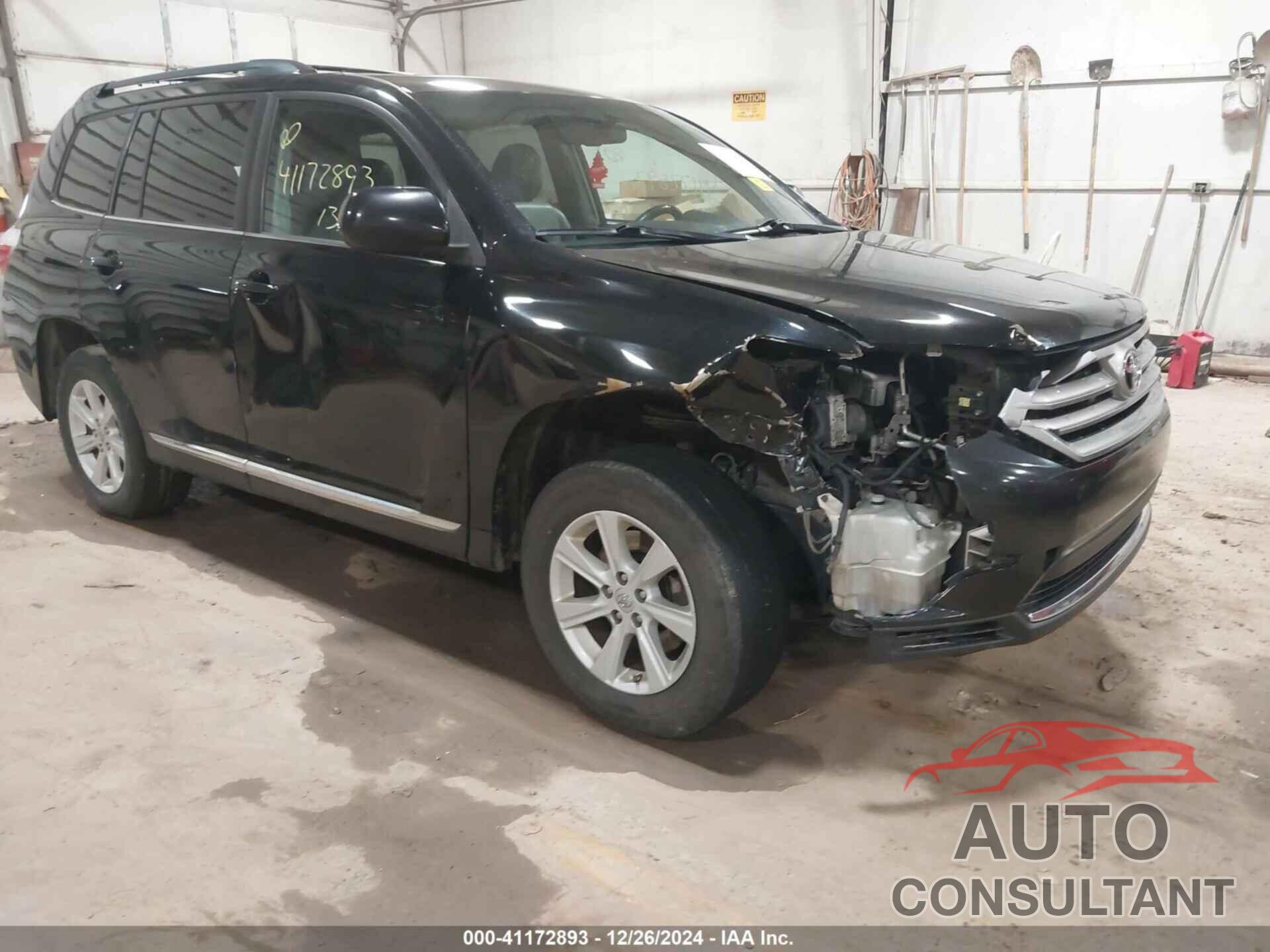 TOYOTA HIGHLANDER 2013 - 5TDBK3EH1DS247999