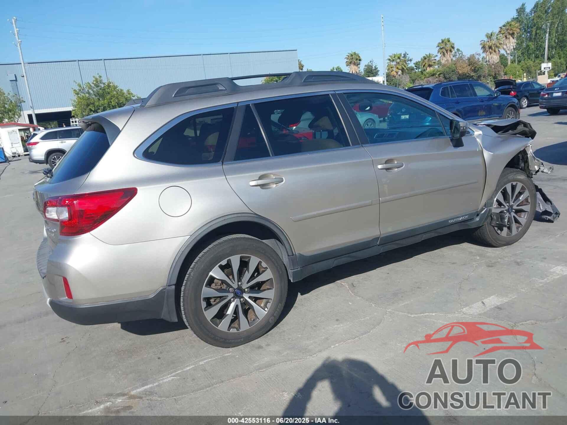 SUBARU OUTBACK 2015 - 4S4BSALC1F3311549