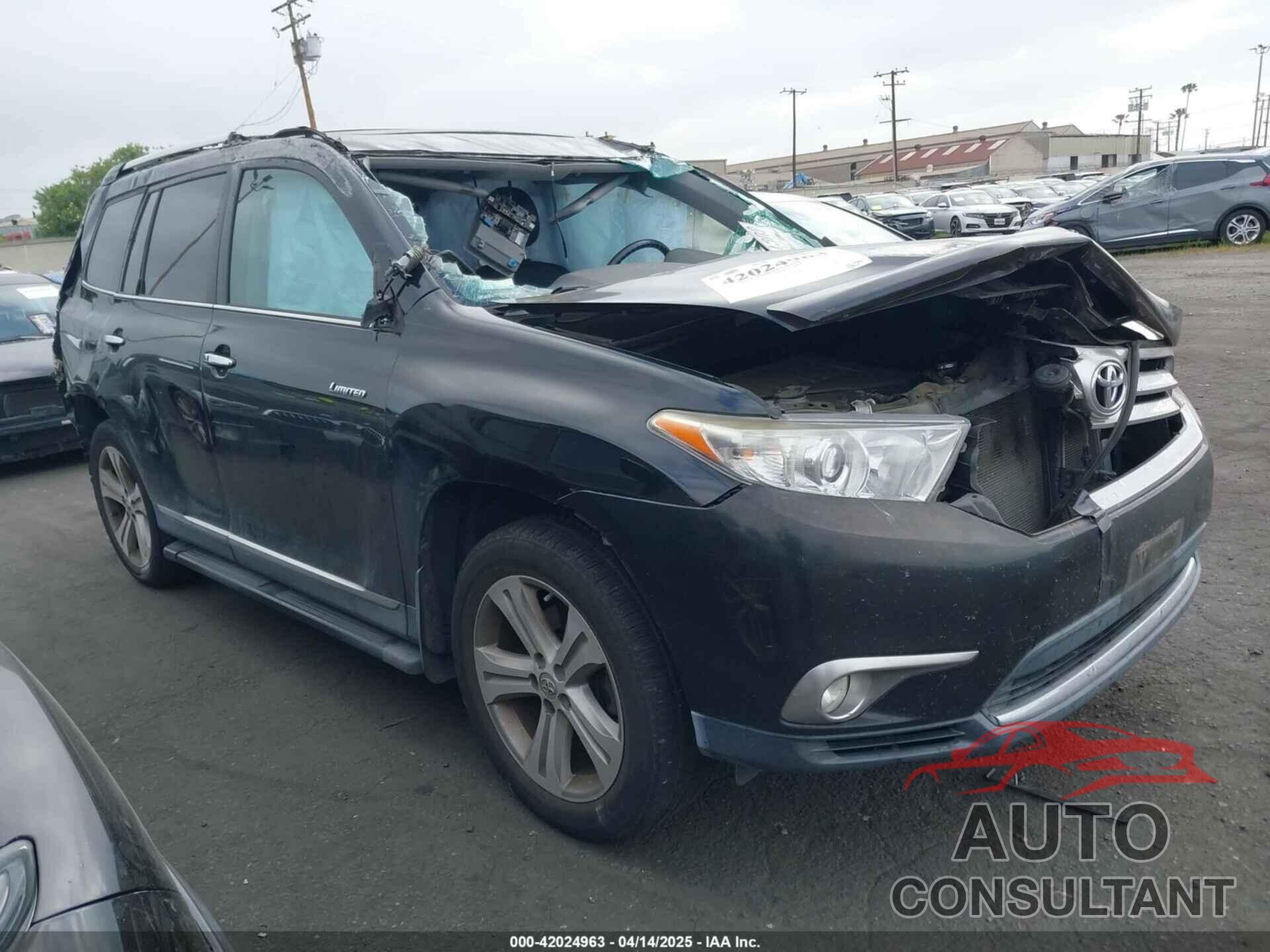TOYOTA HIGHLANDER 2012 - 5TDYK3EH2CS071201
