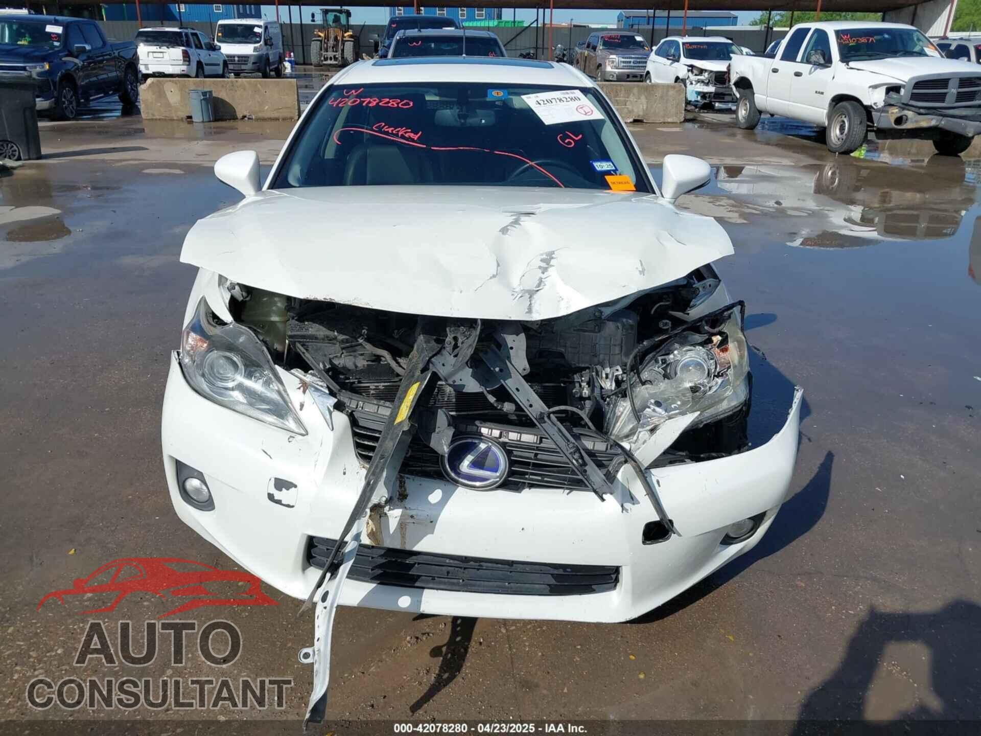 LEXUS CT 200H 2013 - JTHKD5BH8D2164389