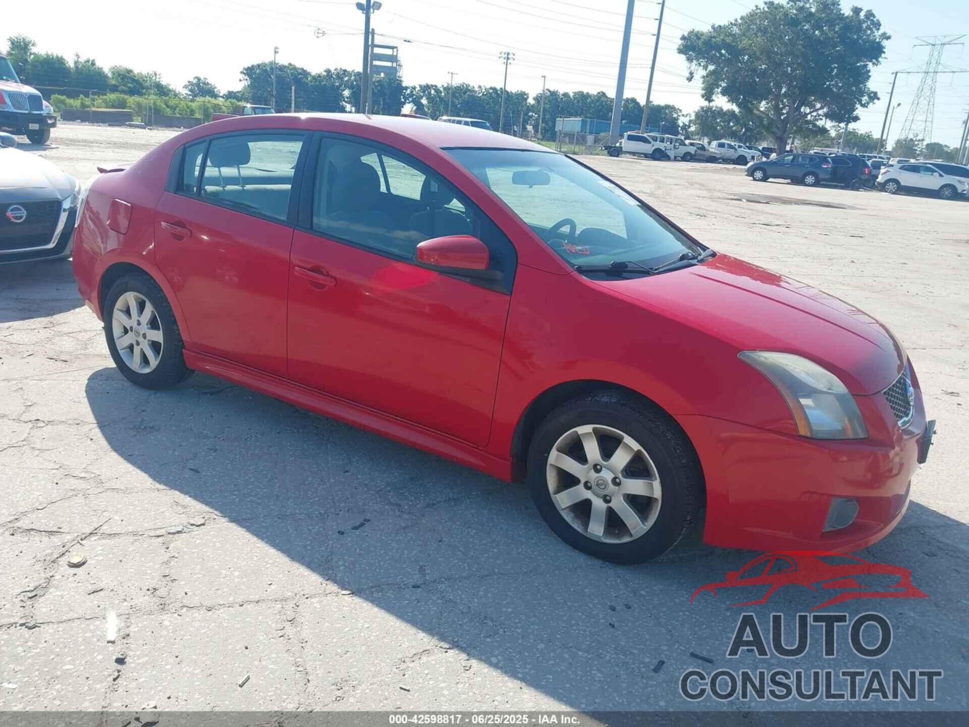 NISSAN SENTRA 2012 - 3N1AB6AP8CL705426