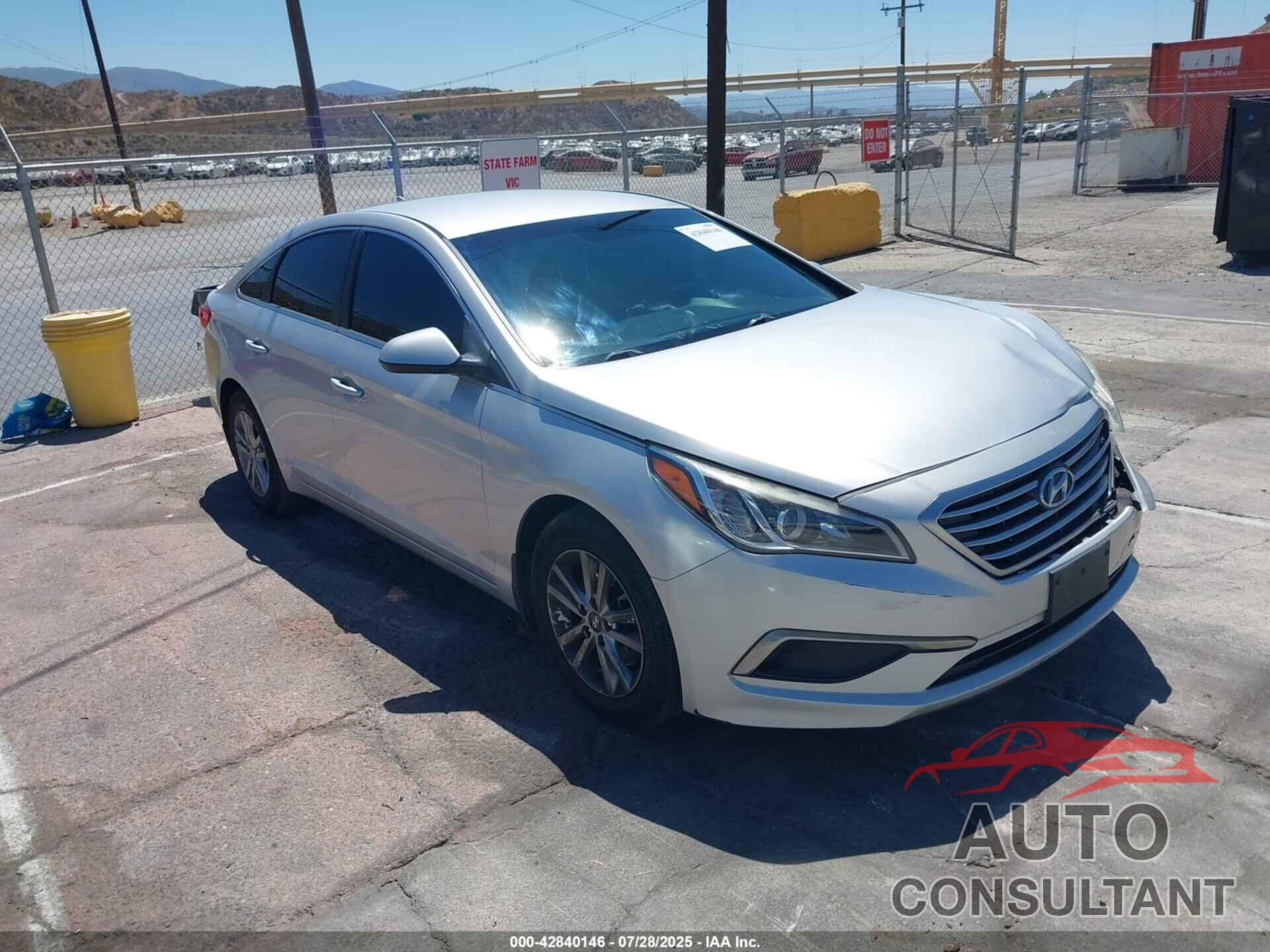 HYUNDAI SONATA 2016 - 5NPE24AF4GH369984