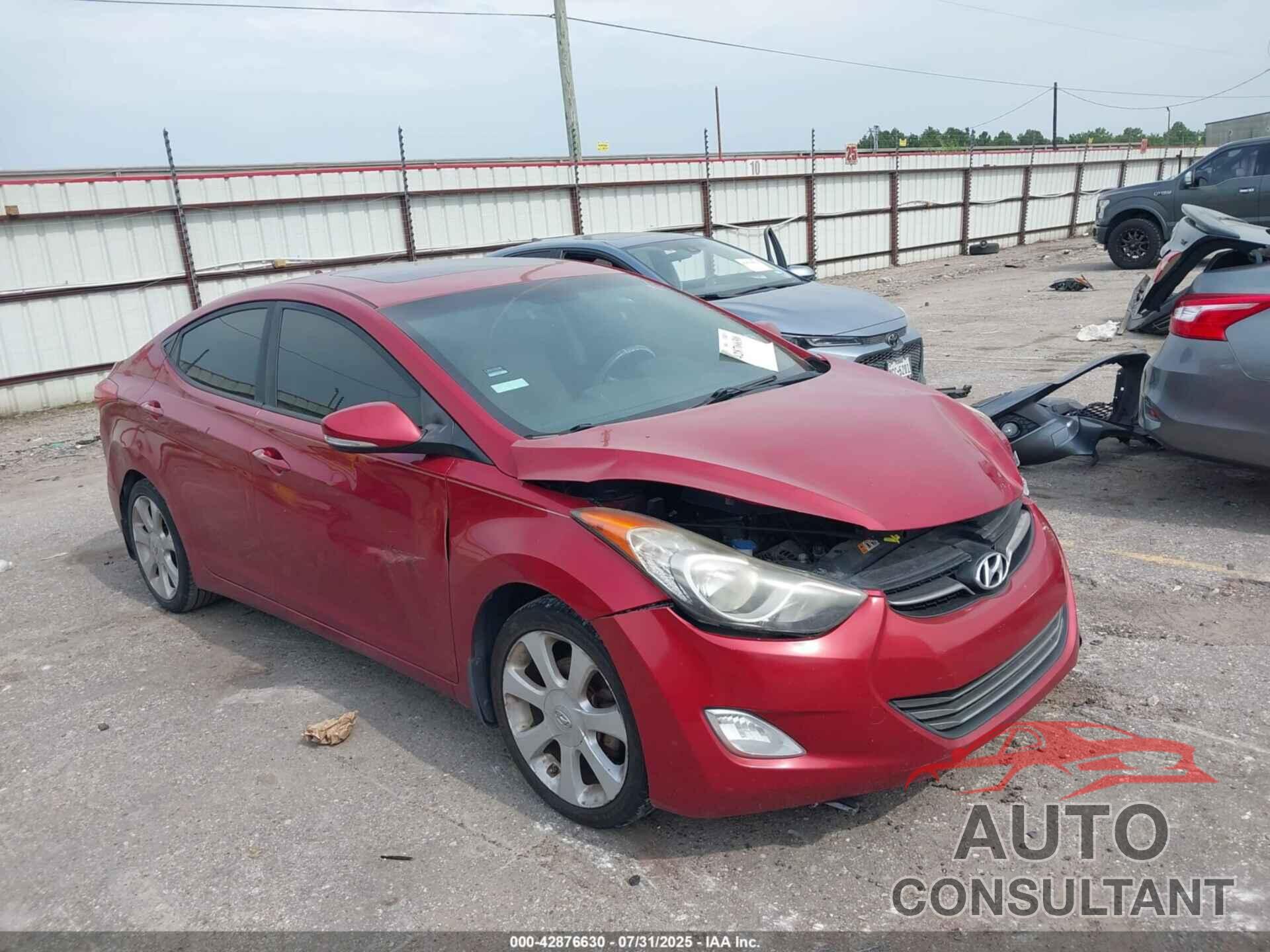 HYUNDAI ELANTRA 2013 - KMHDH4AE3DU596355