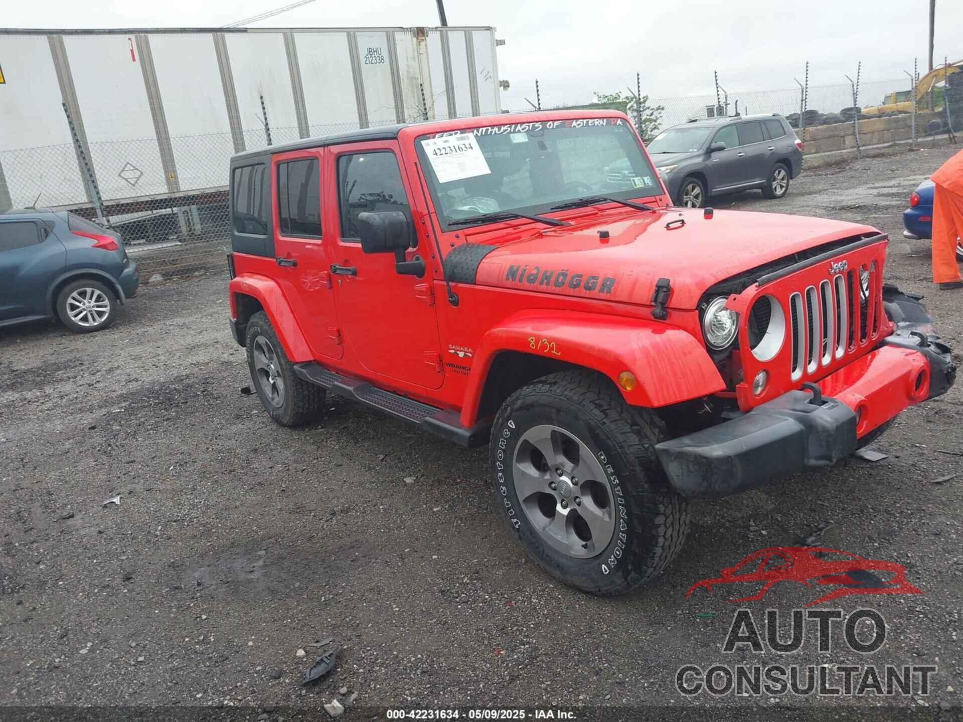 JEEP WRANGLER UNLIMITED 2017 - 1C4HJWEG6HL609208
