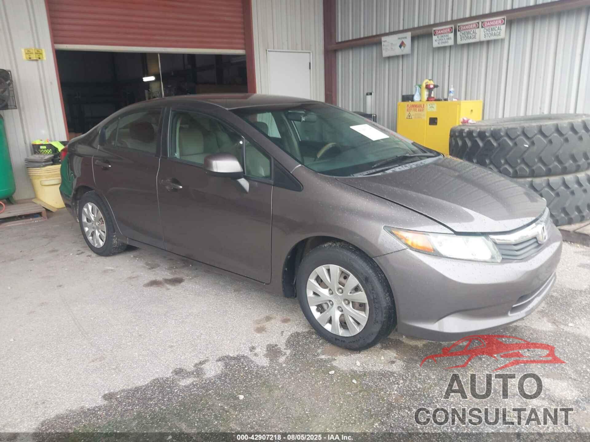HONDA CIVIC 2012 - 19XFB2F53CE076939
