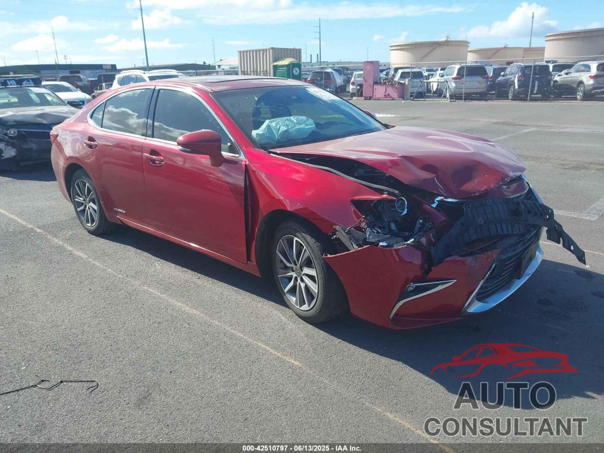 LEXUS ES 300H 2018 - JTHBW1GG8J2174600