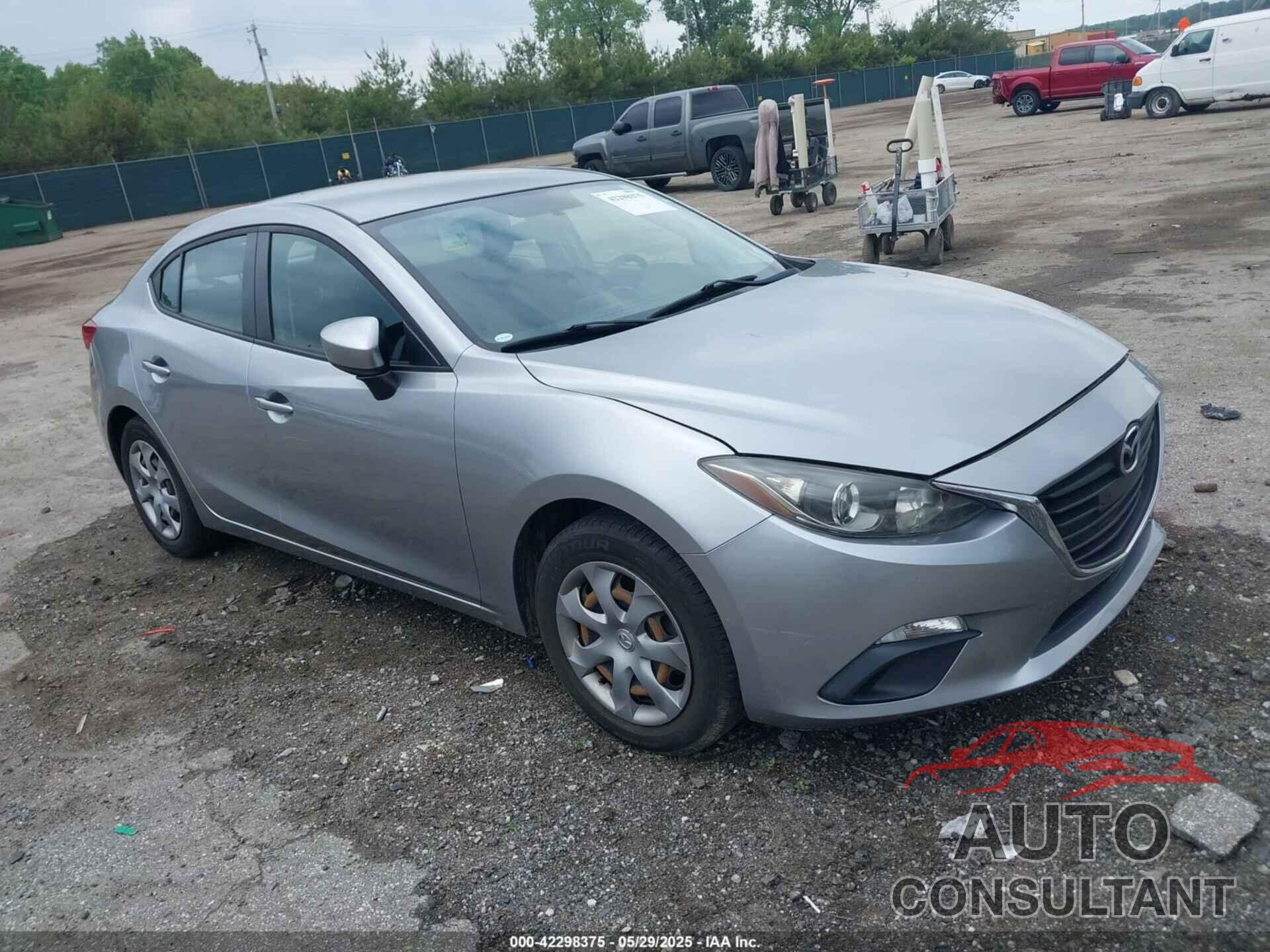 MAZDA MAZDA3 2014 - JM1BM1U73E1168291