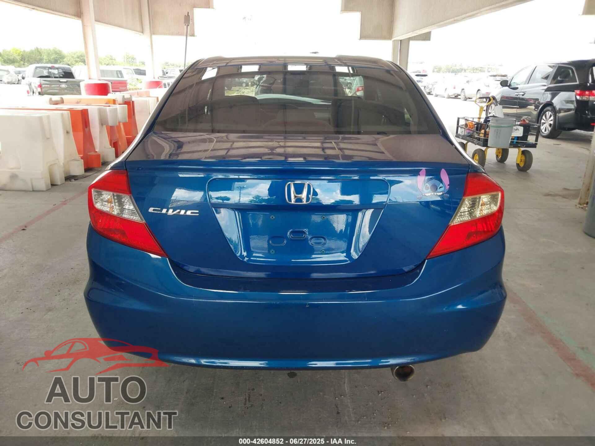 HONDA CIVIC 2012 - 19XFB2F82CE361027
