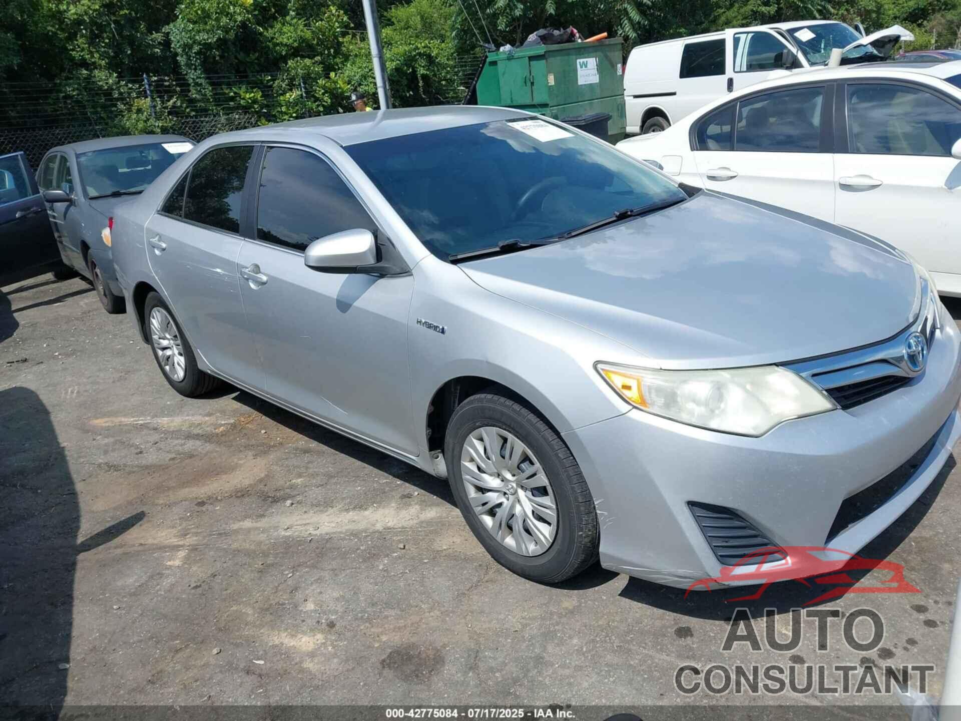 TOYOTA CAMRY HYBRID 2014 - 4T1BD1FK4EU139183