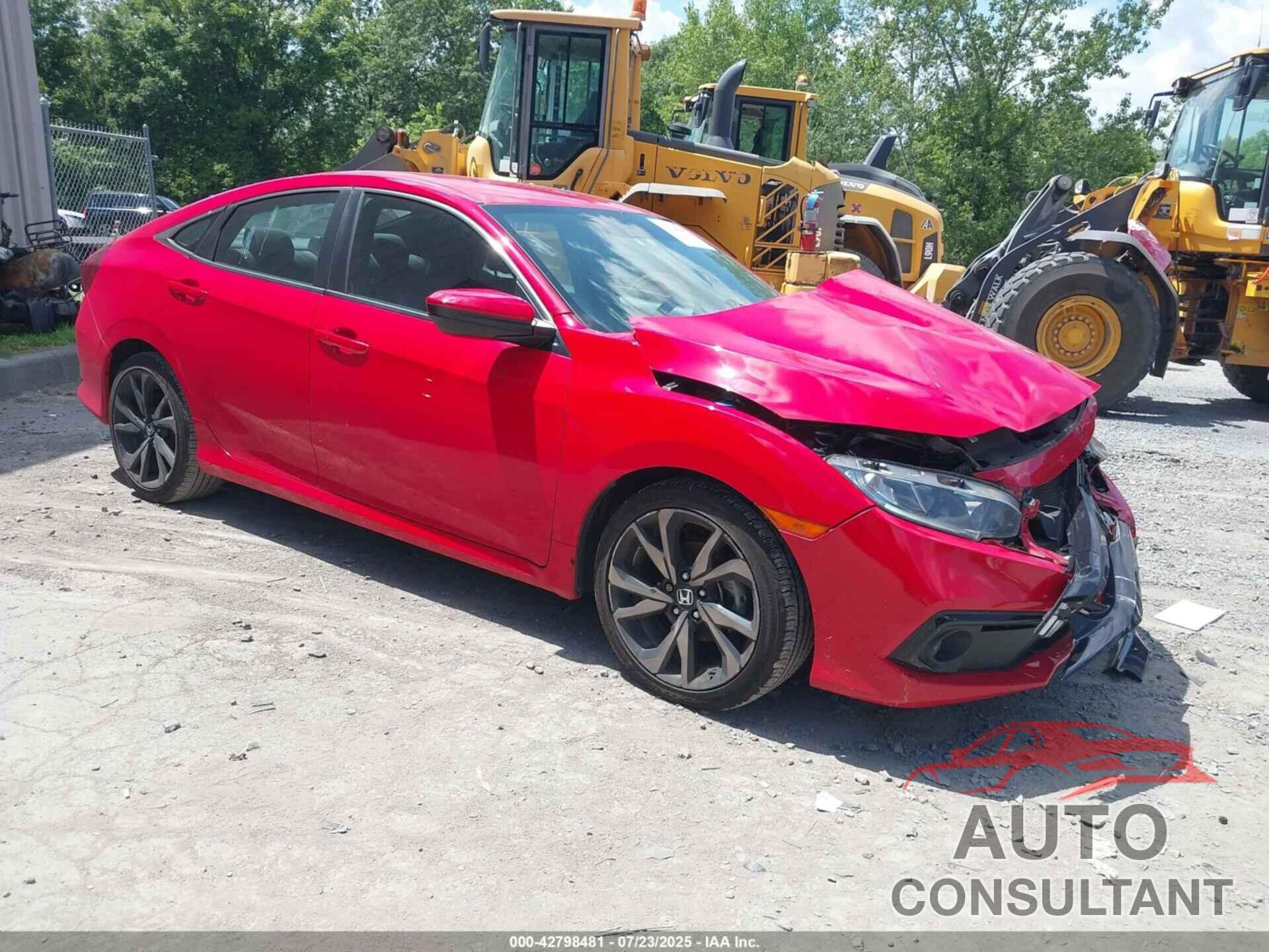 HONDA CIVIC 2019 - 2HGFC2F83KH564316