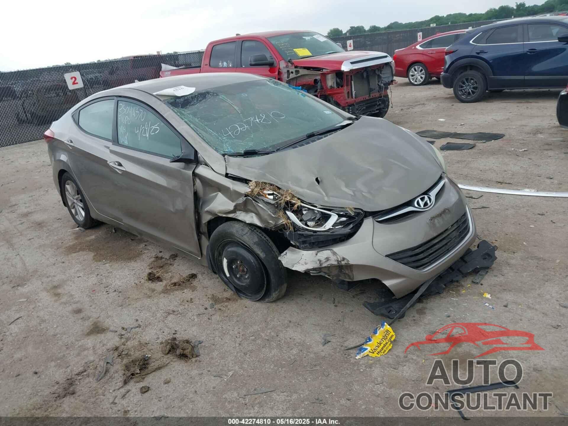 HYUNDAI ELANTRA 2015 - 5NPDH4AE0FH568787