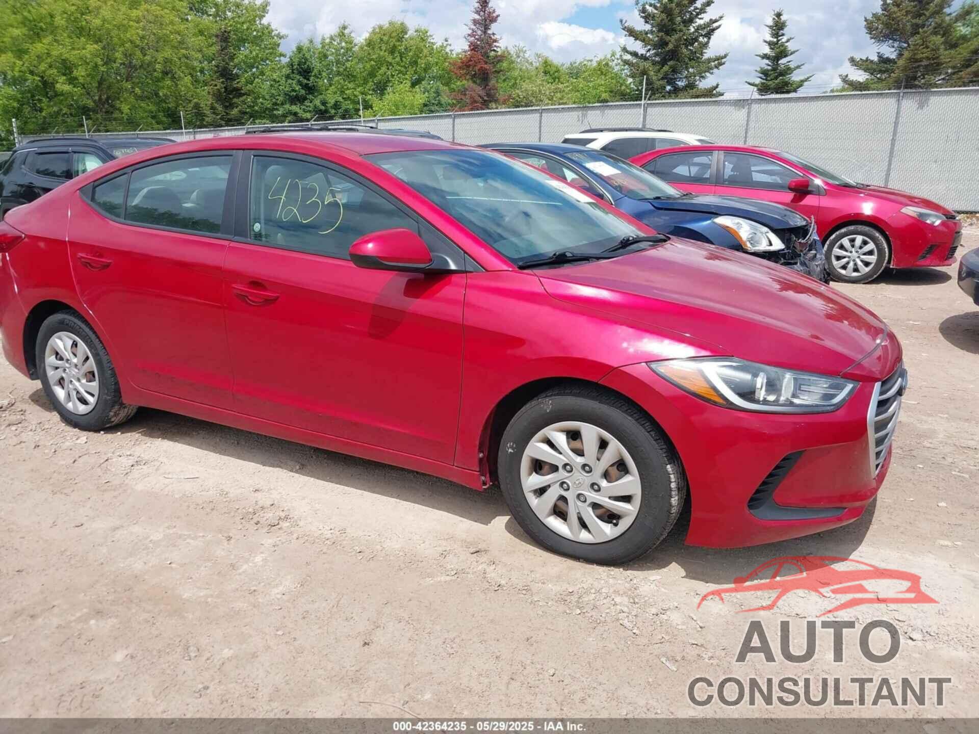 HYUNDAI ELANTRA 2017 - 5NPD74LF1HH167096