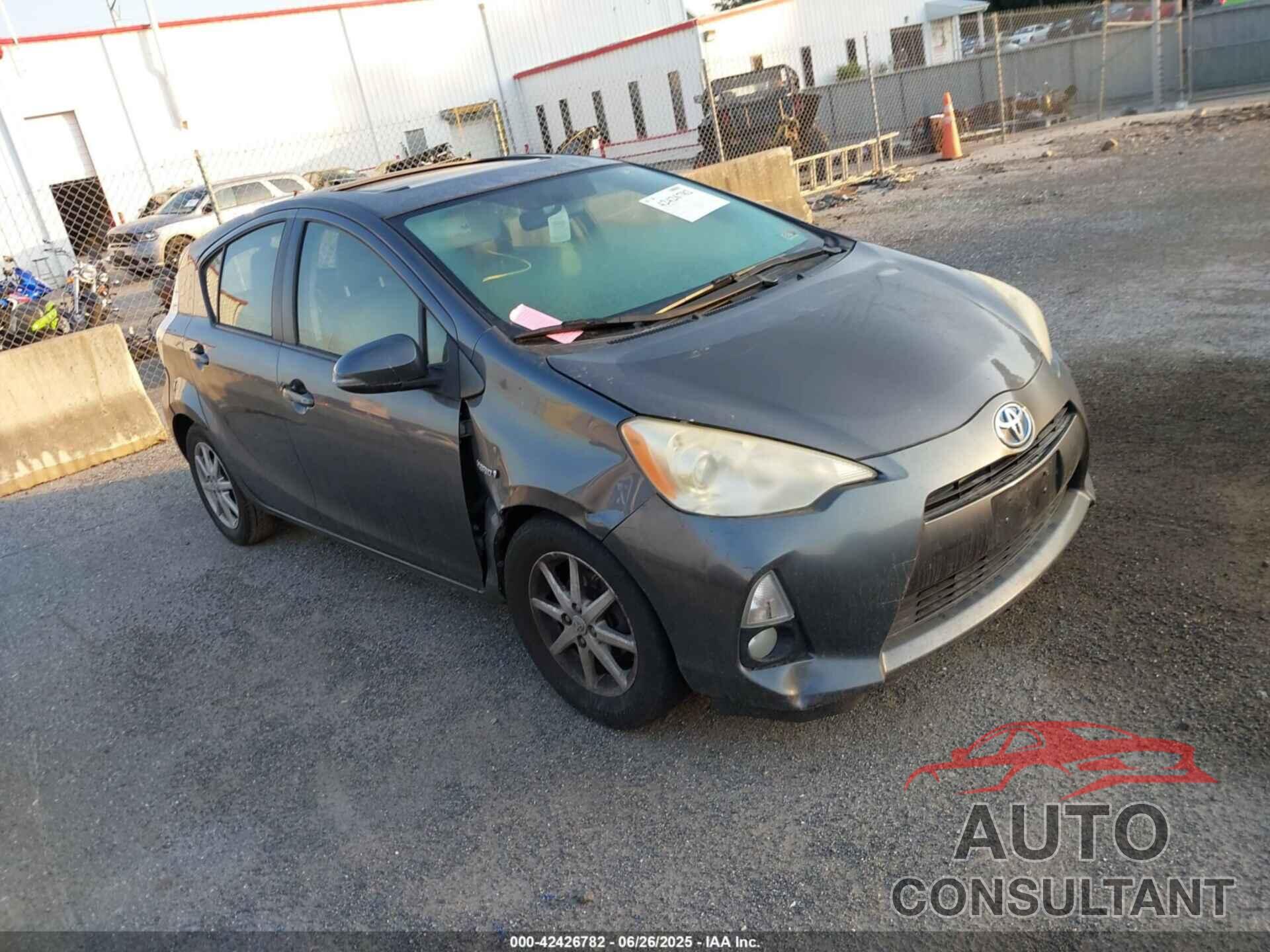 TOYOTA PRIUS C 2013 - JTDKDTB33D1036786