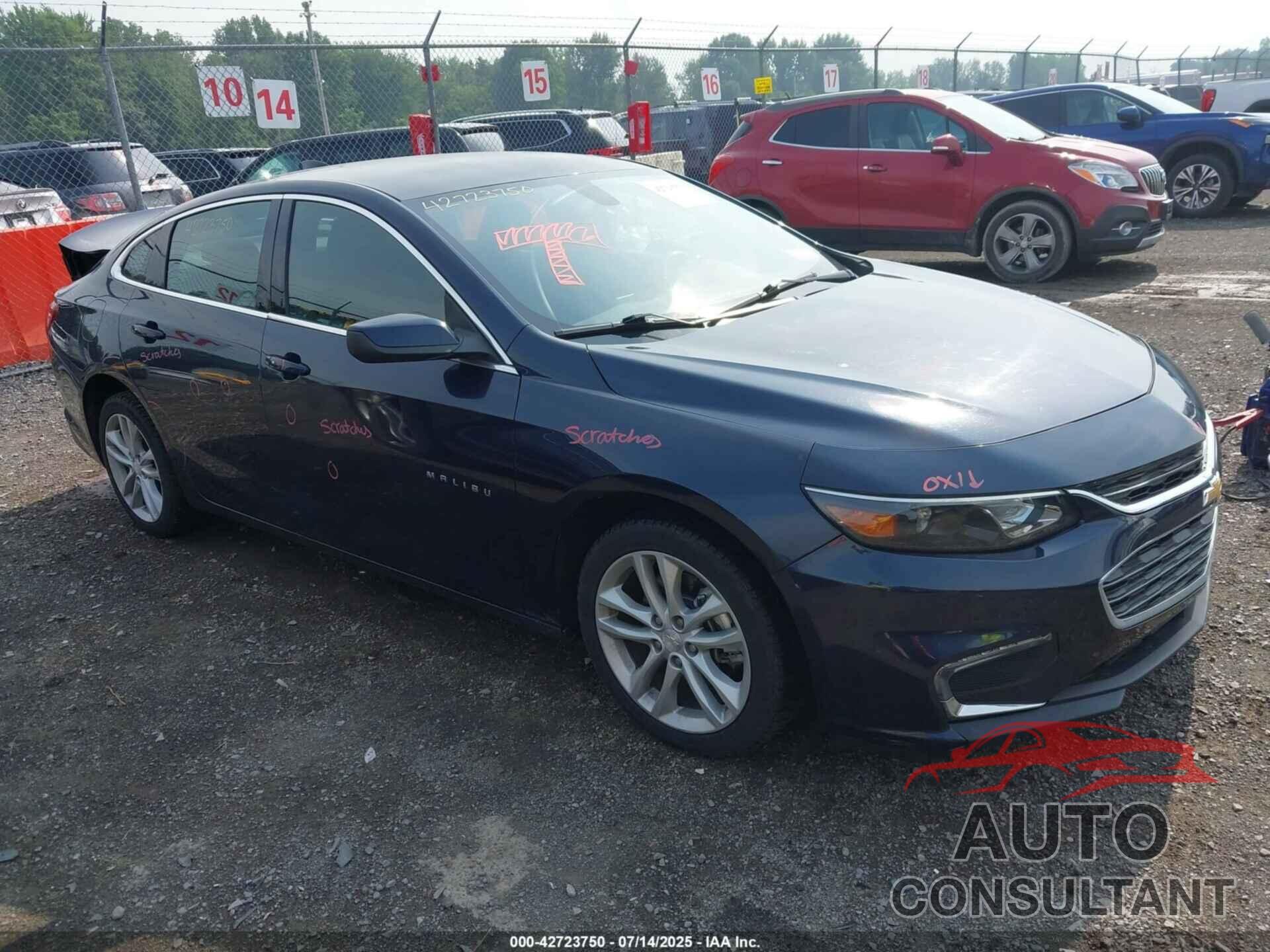 CHEVROLET MALIBU 2016 - 1G1ZE5ST6GF344574