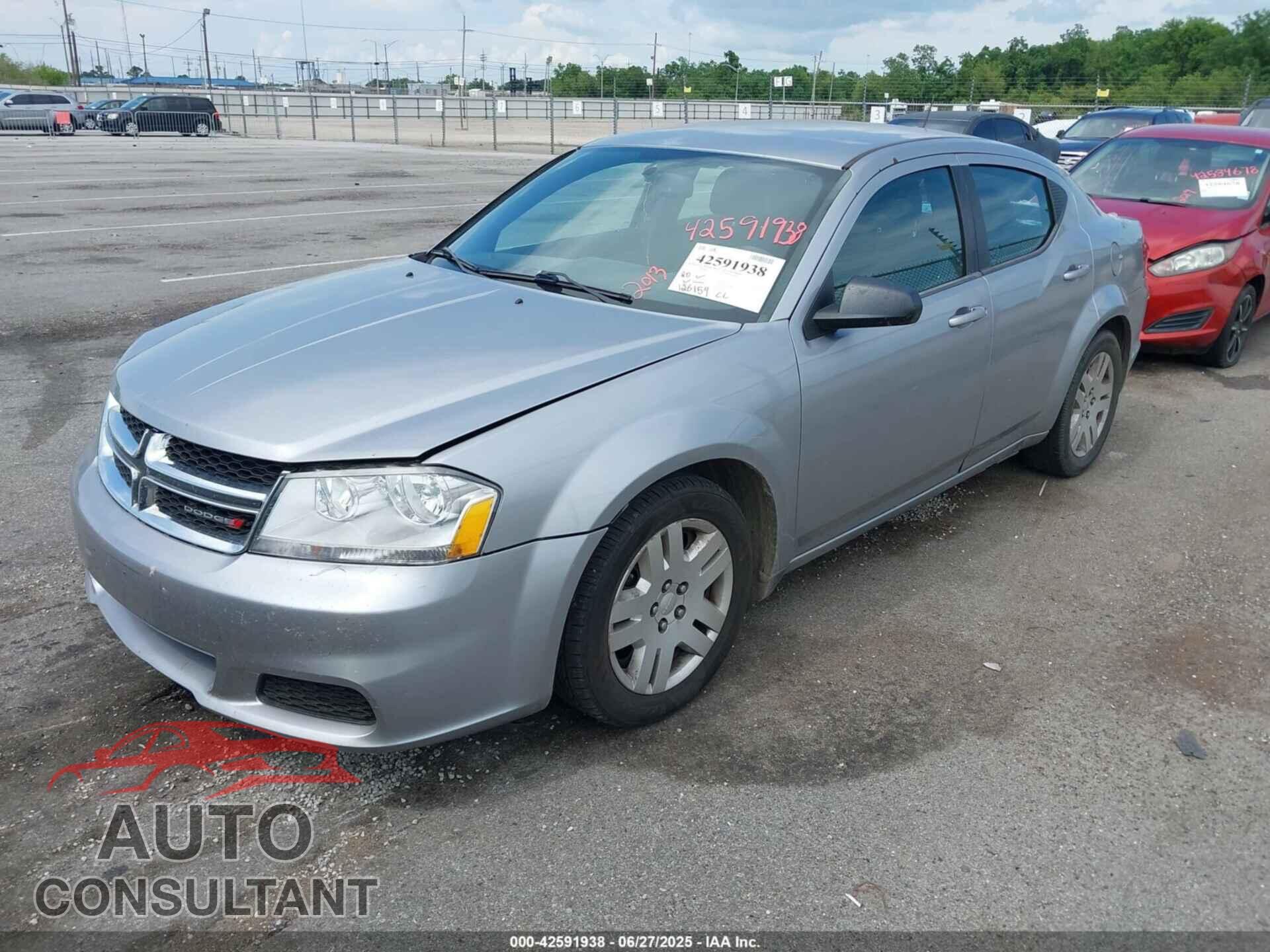 DODGE AVENGER 2013 - 1C3CDZAB2DN702775