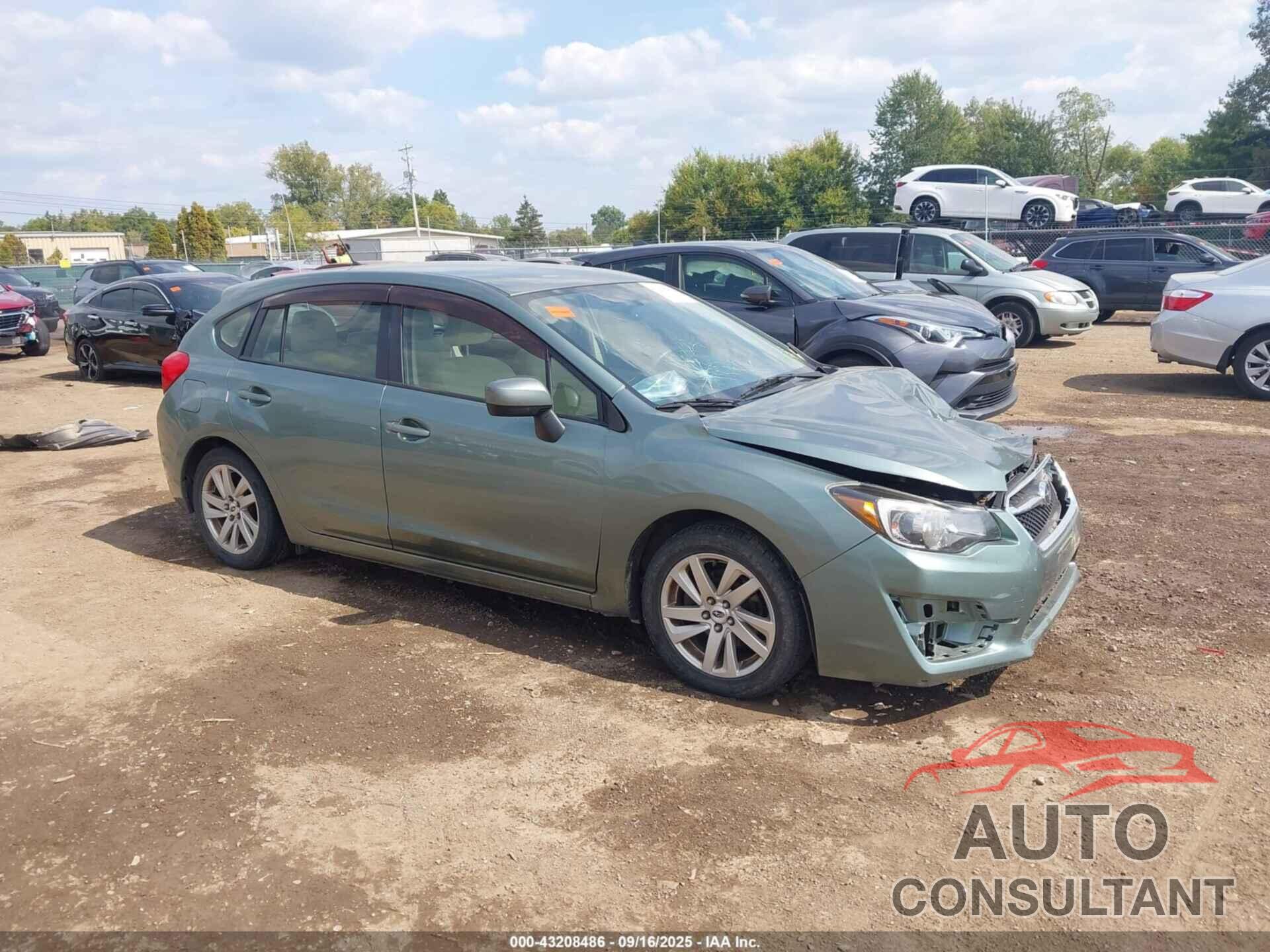 SUBARU IMPREZA 2015 - JF1GPAC67FH315717