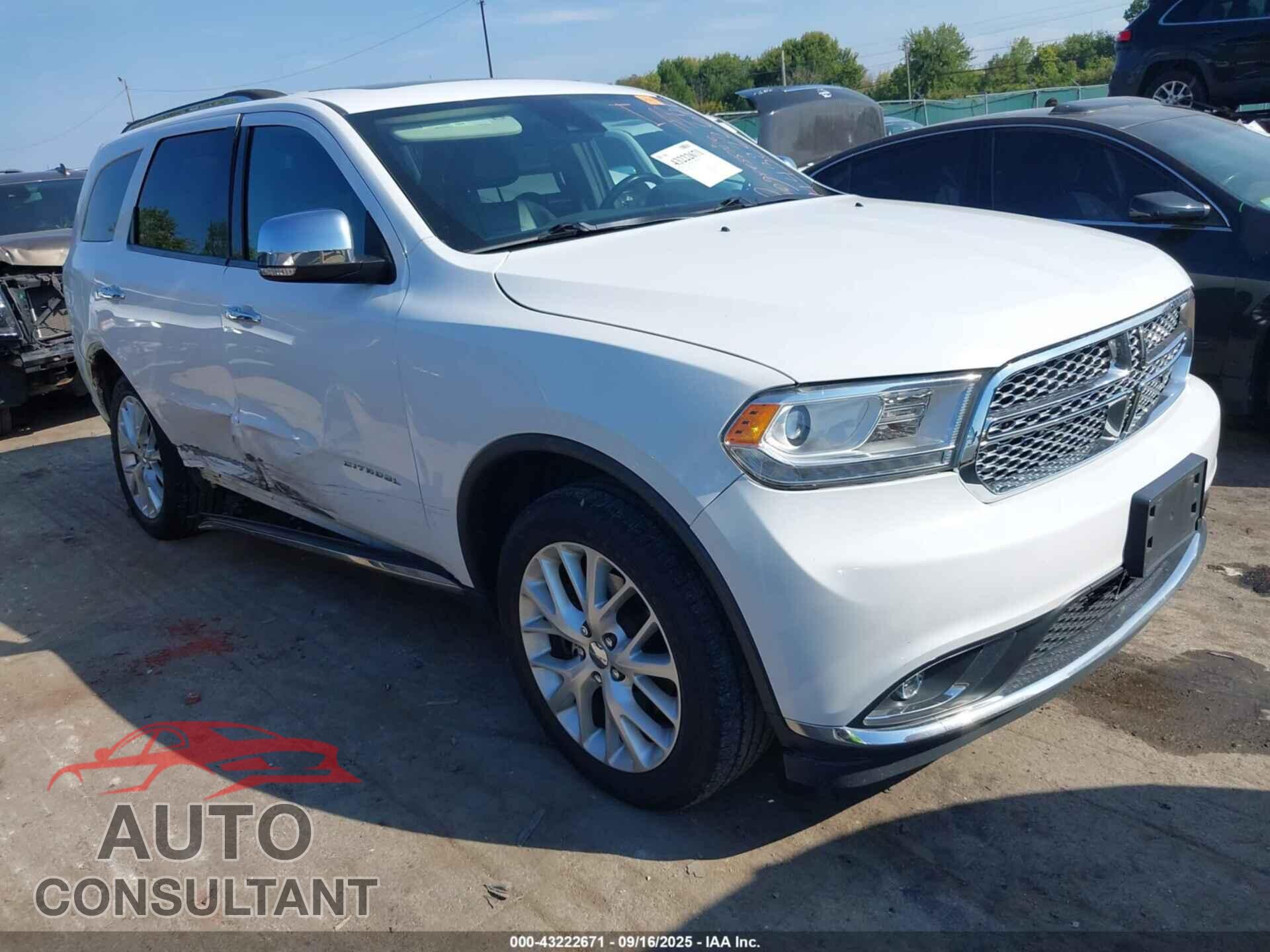 DODGE DURANGO 2015 - 1C4RDJEG9FC832998