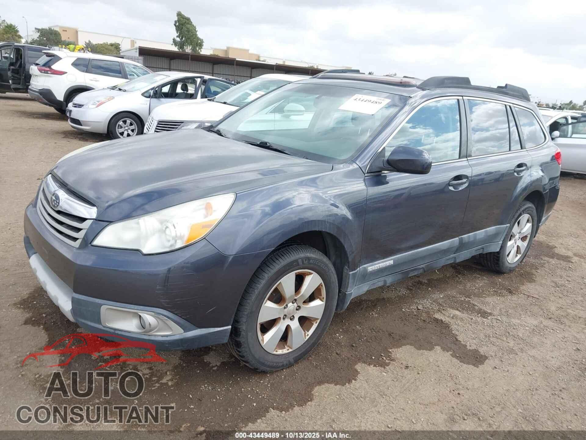 SUBARU OUTBACK 2012 - 4S4BRBGC6C3262775