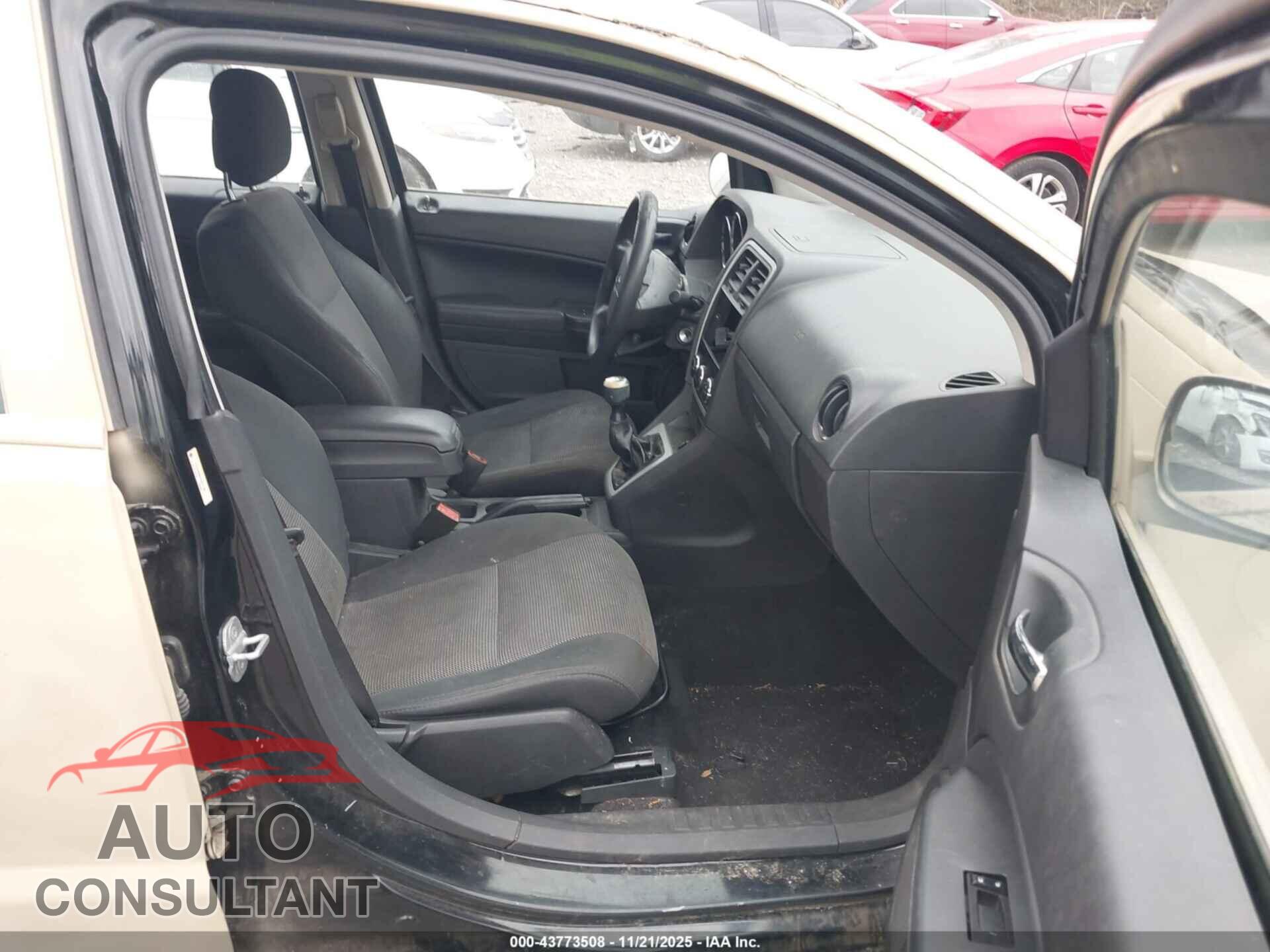 DODGE CALIBER 2012 - 1C3CDWBA9CD511380