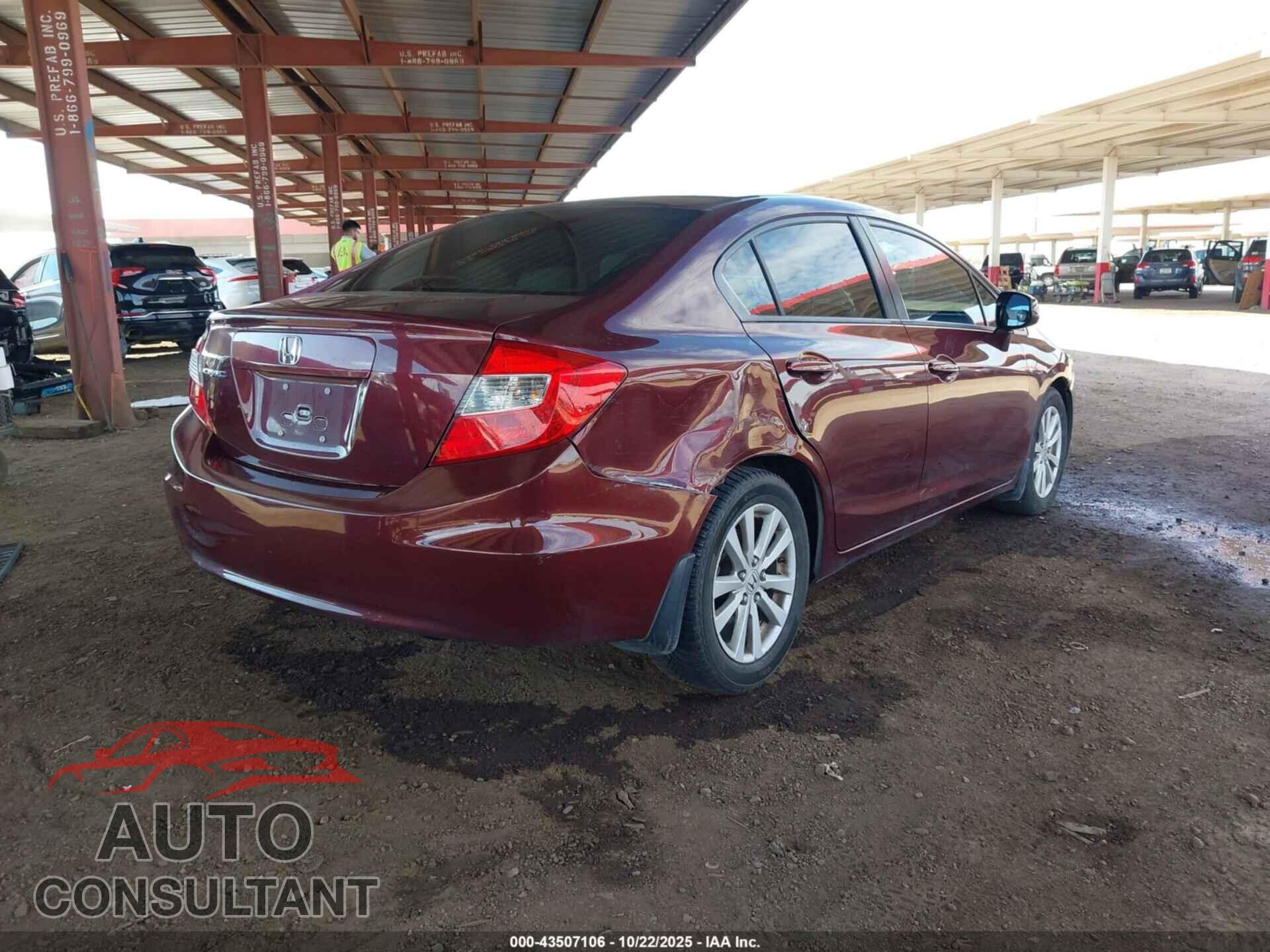 HONDA CIVIC 2012 - 19XFB2F82CE059284
