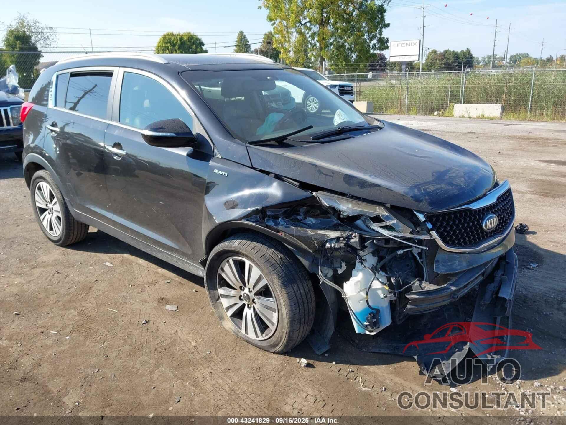 KIA SPORTAGE 2015 - KNDPCCAC9F7692713