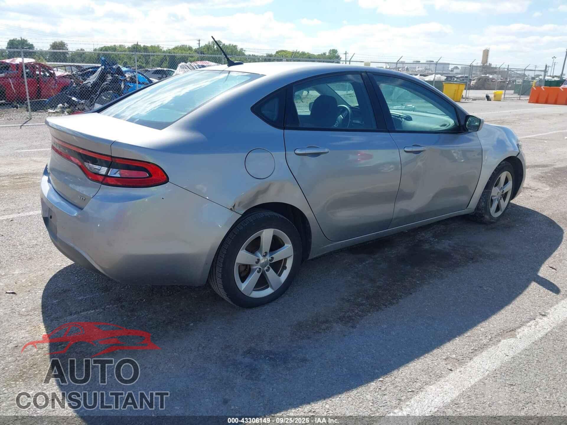 DODGE DART 2015 - 1C3CDFBB5FD265229