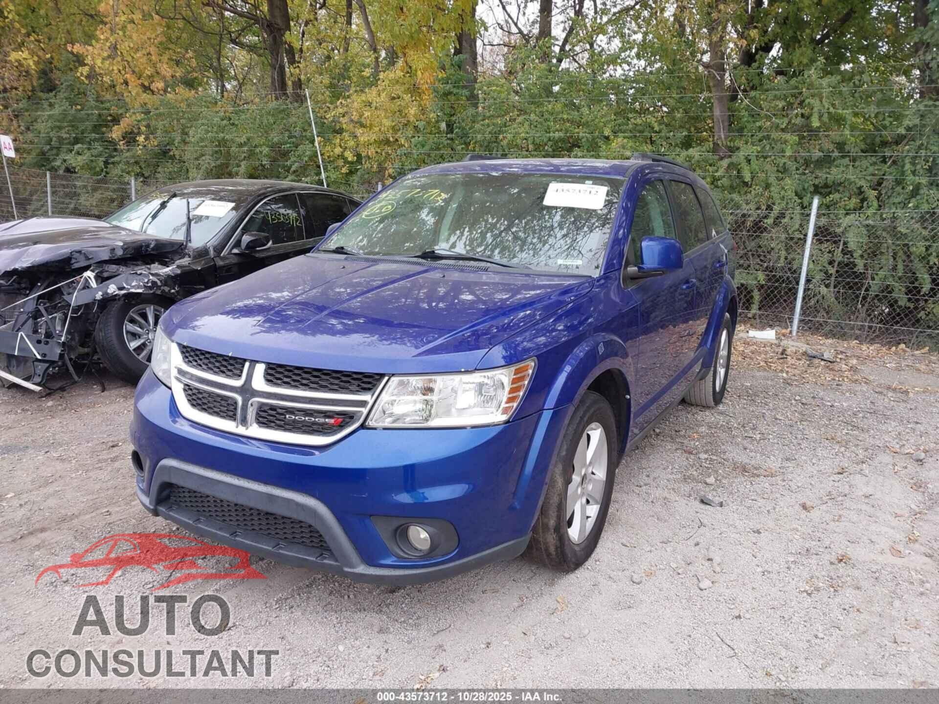 DODGE JOURNEY 2012 - 3C4PDCBG8CT299520