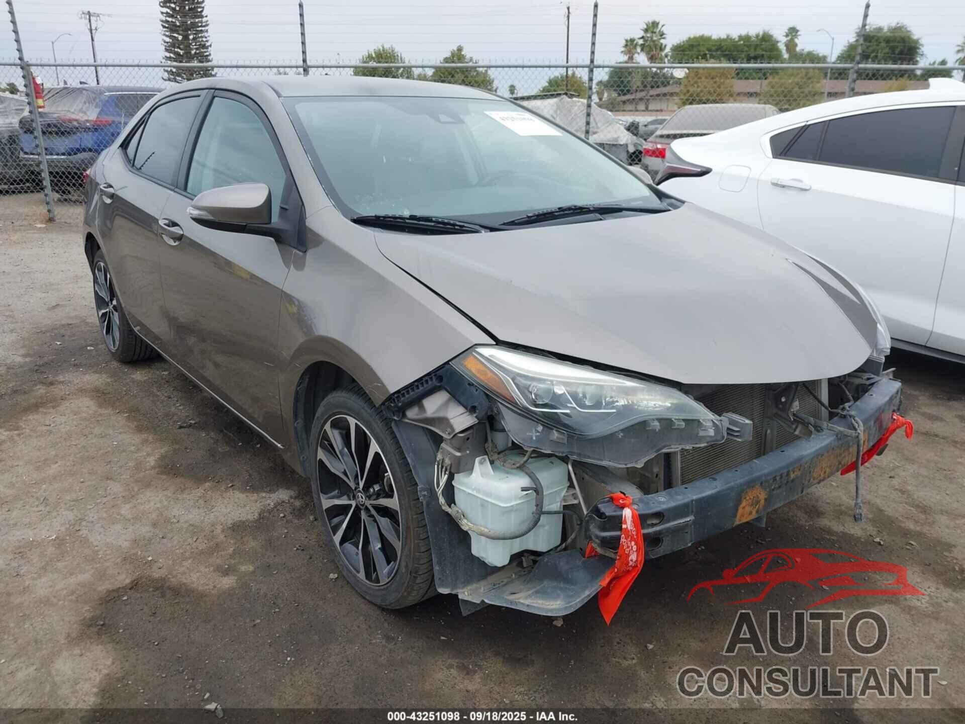 TOYOTA COROLLA 2017 - 5YFBURHE1HP734715