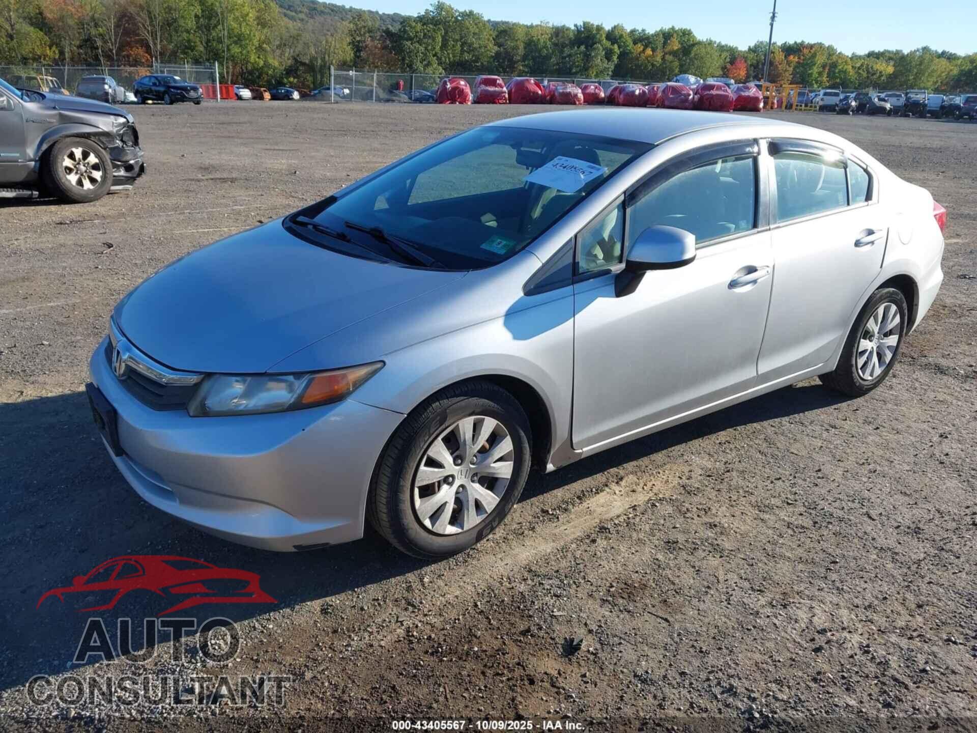 HONDA CIVIC 2012 - 19XFB2F58CE355545