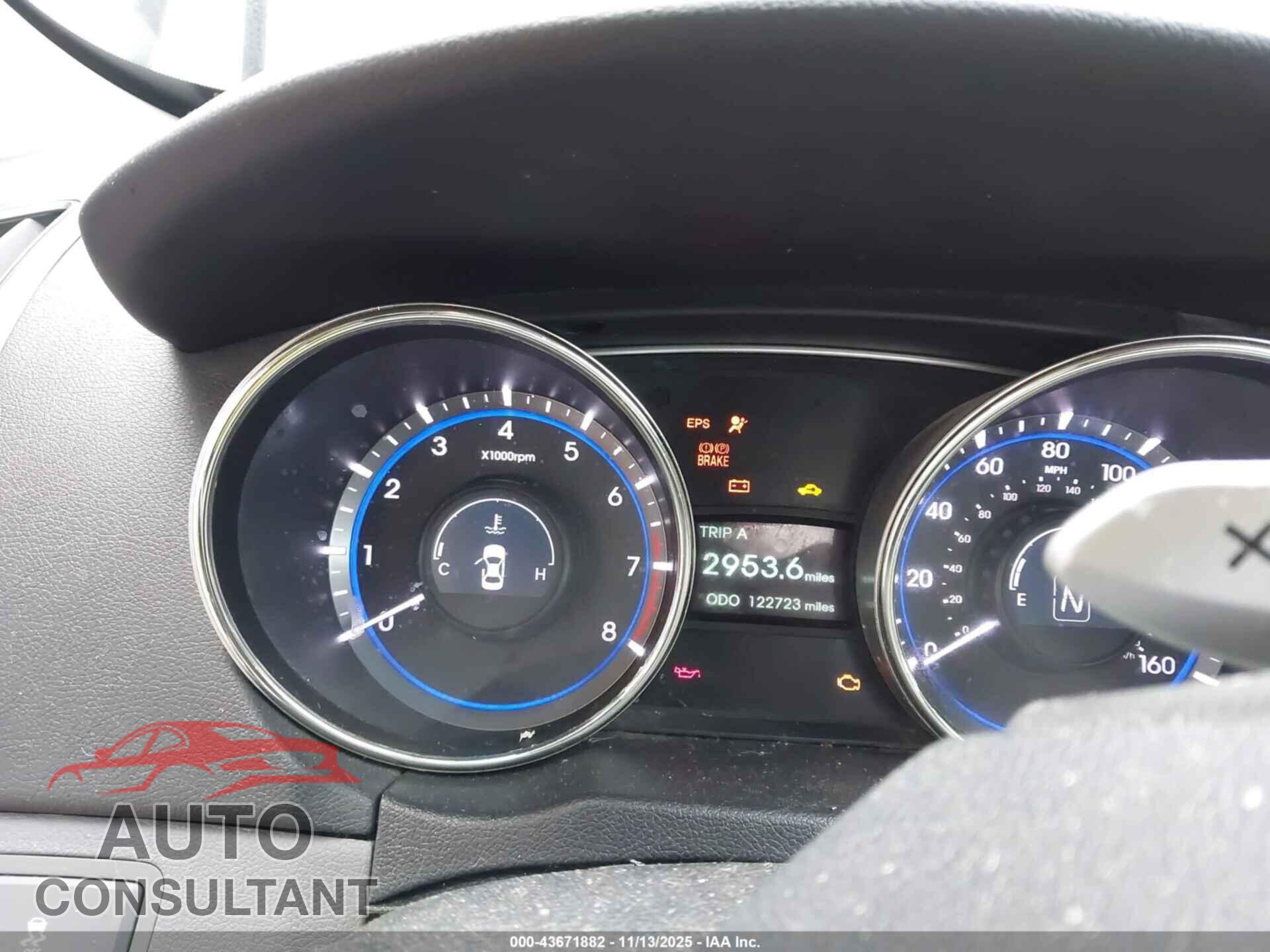 HYUNDAI SONATA 2012 - 5NPEC4AC8CH360055