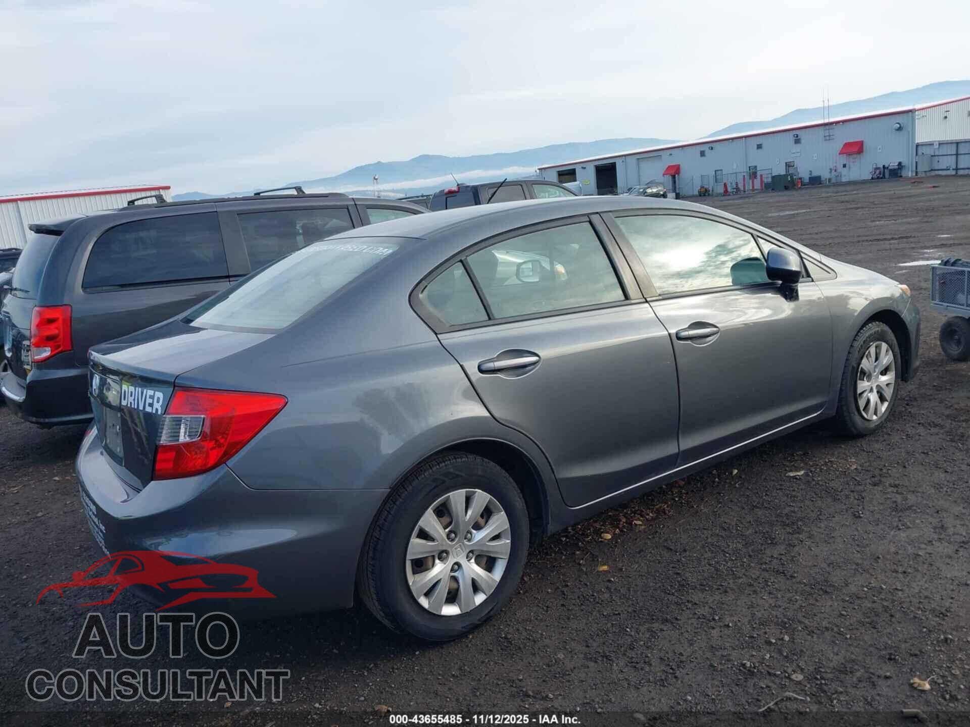 HONDA CIVIC 2012 - 19XFB2F59CE377649