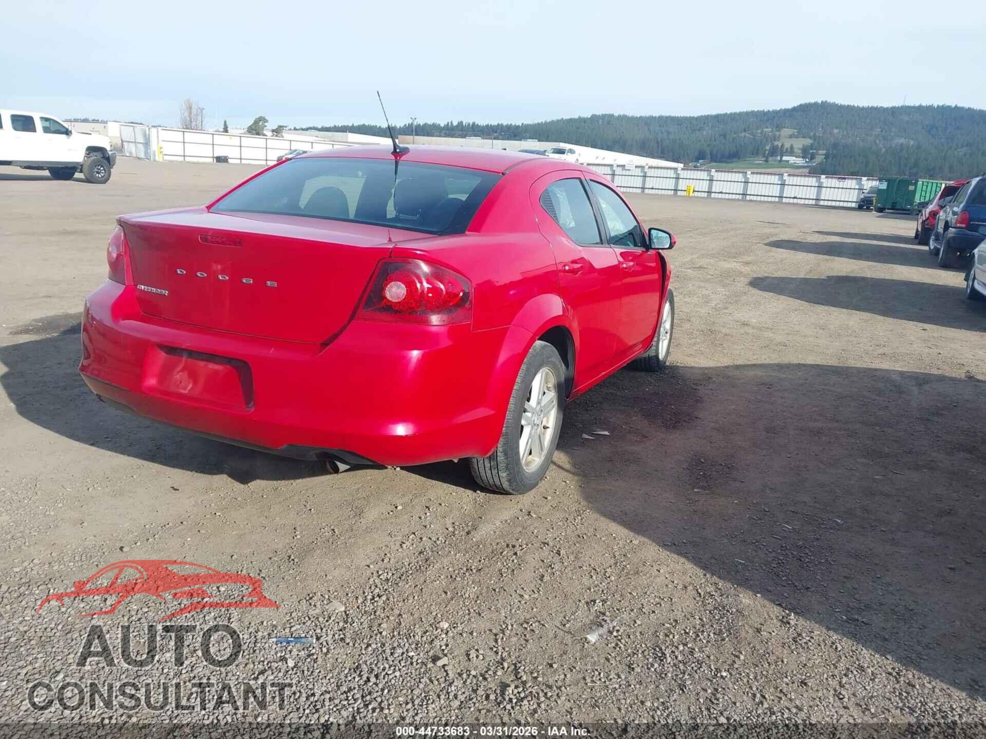 DODGE AVENGER 2011 - 1B3BD1FB6BN531884