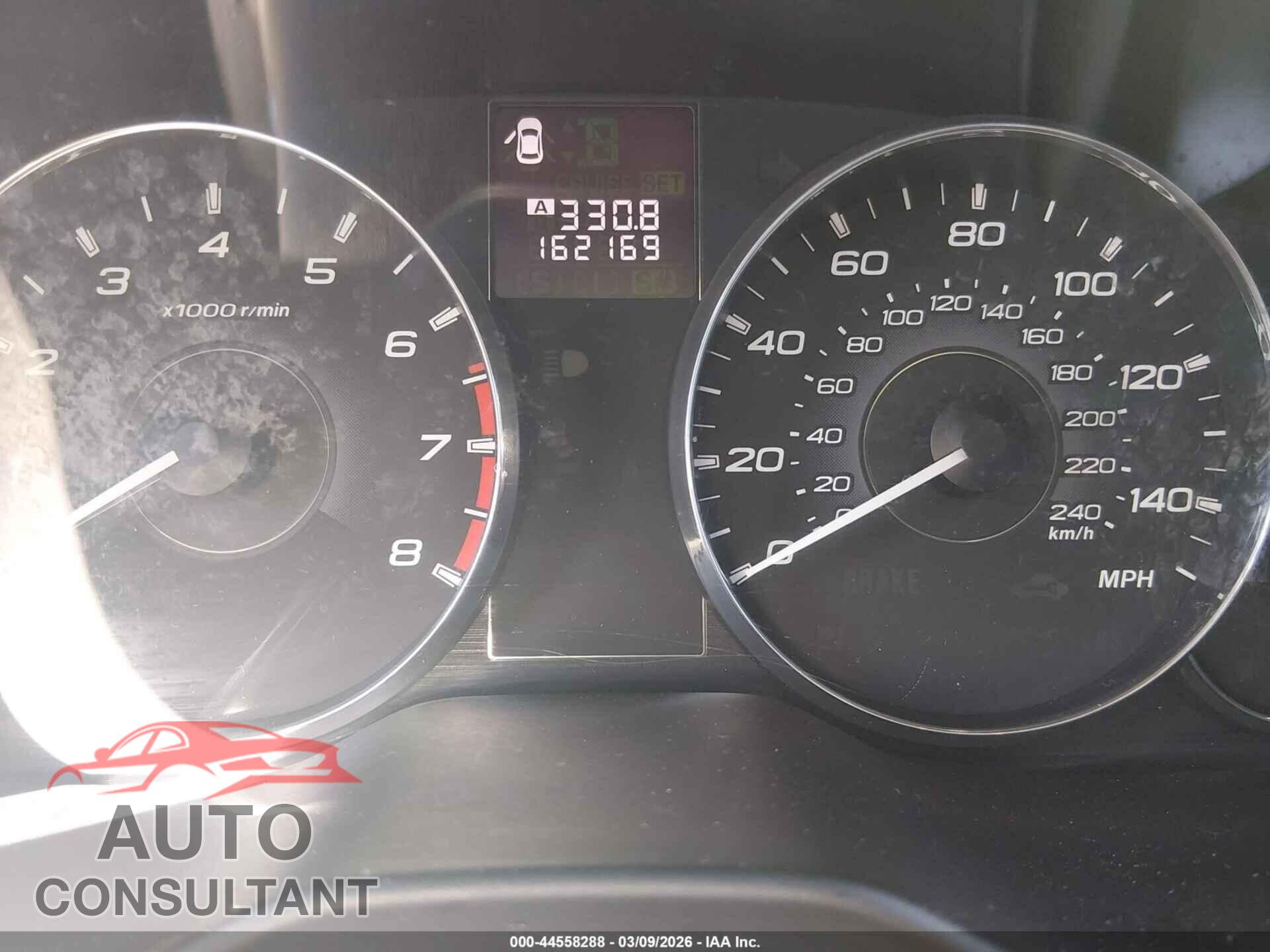 SUBARU OUTBACK 2012 - 4S4BRBCC0C3292912