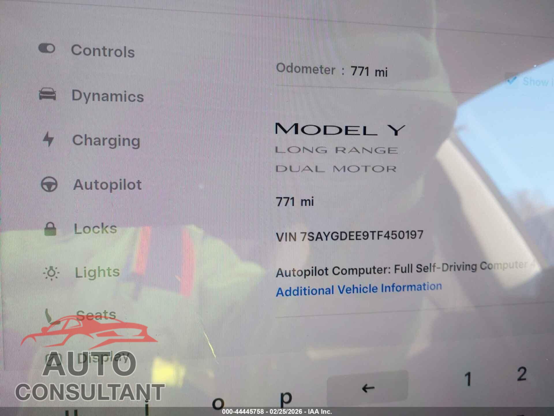 TESLA MODEL Y 2026 - 7SAYGDEE9TF450197