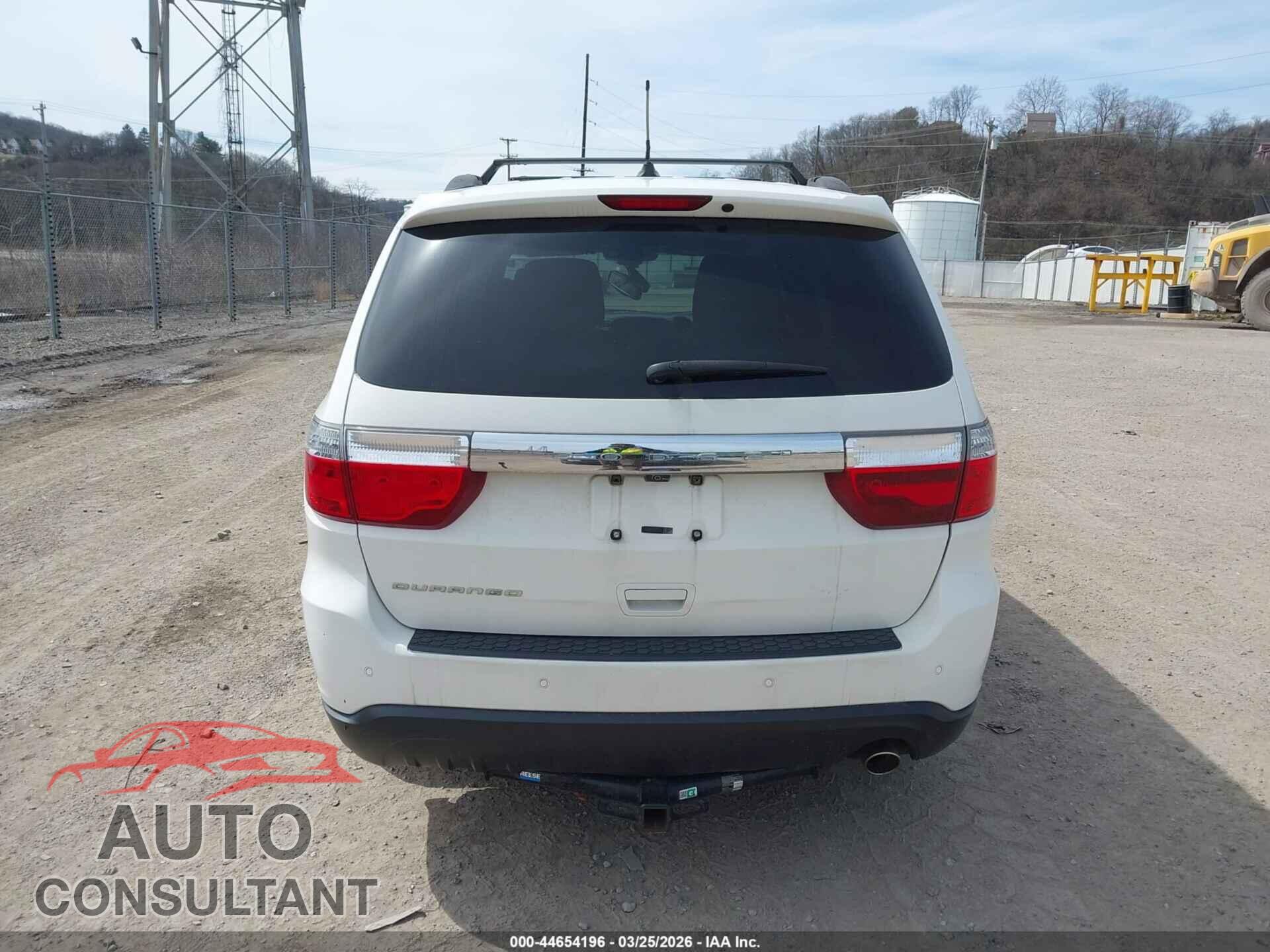 DODGE DURANGO 2012 - 1C4RDJEG8CC112796