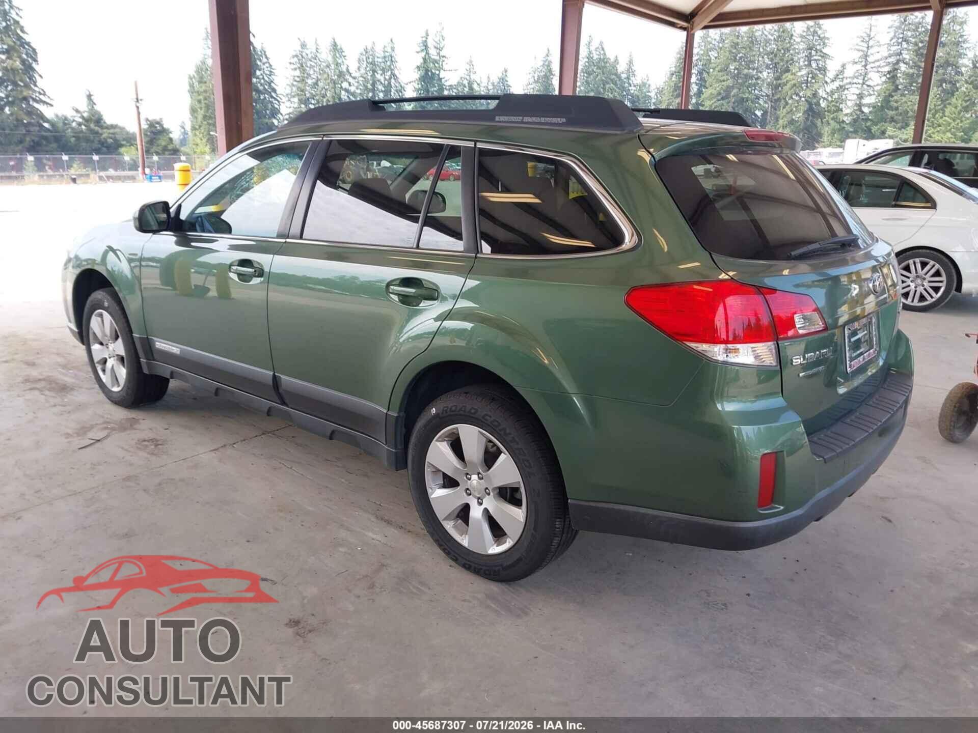 SUBARU OUTBACK 2012 - 4S4BRBCC5C3294669