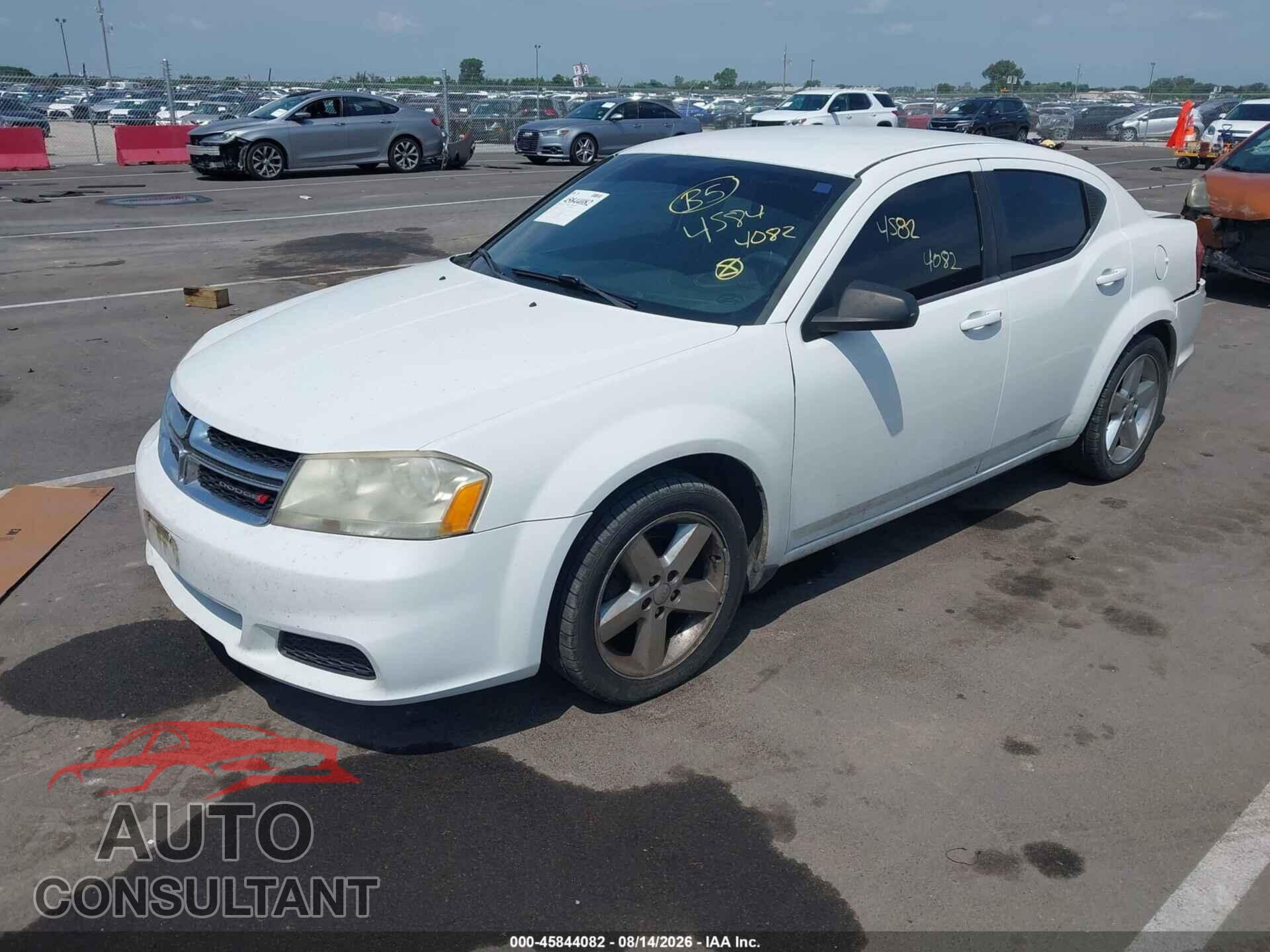 DODGE AVENGER 2013 - 1C3CDZAB3DN564227