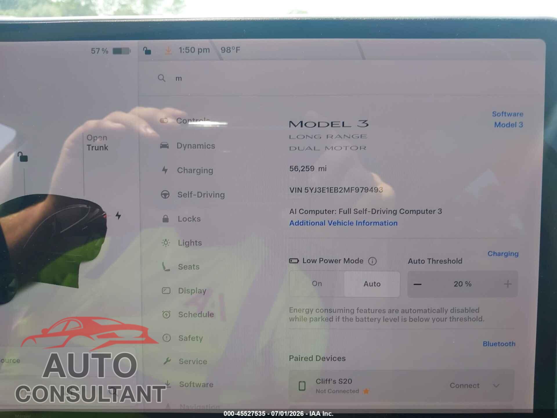 TESLA MODEL 3 2021 - 5YJ3E1EB2MF979493