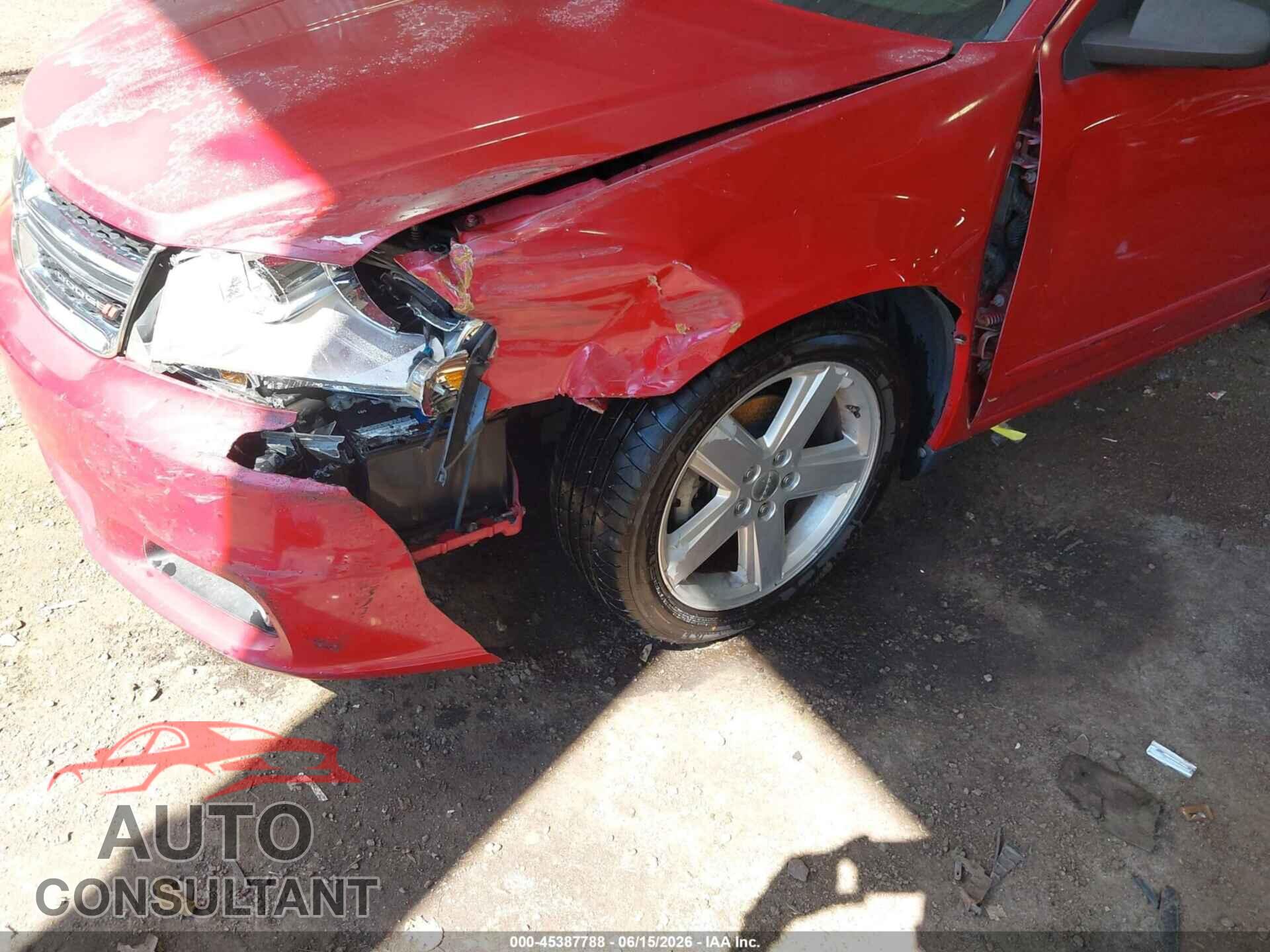 DODGE AVENGER 2013 - 1C3CDZCB6DN682236