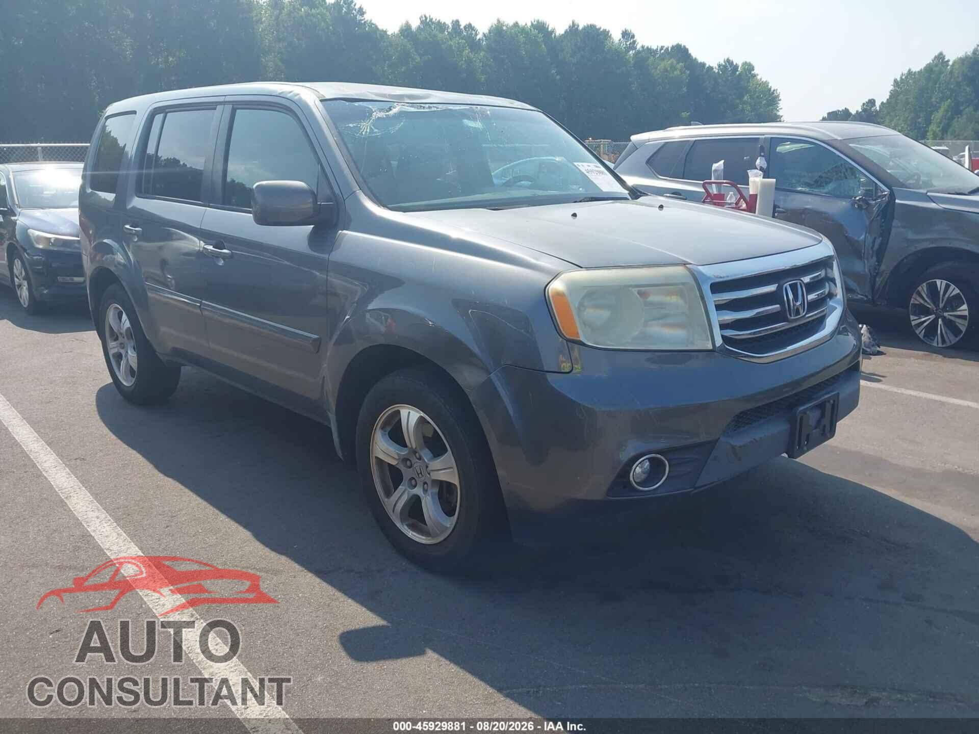 HONDA PILOT 2012 - 5FNYF3H40CB009880
