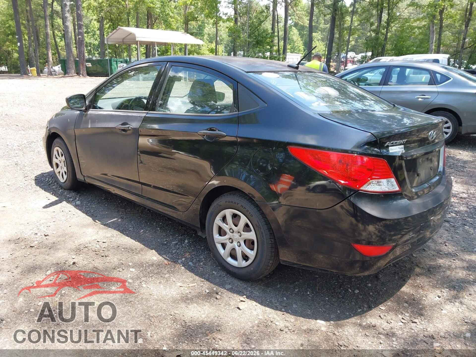 HYUNDAI ACCENT 2013 - KMHCT4AEXDU556445