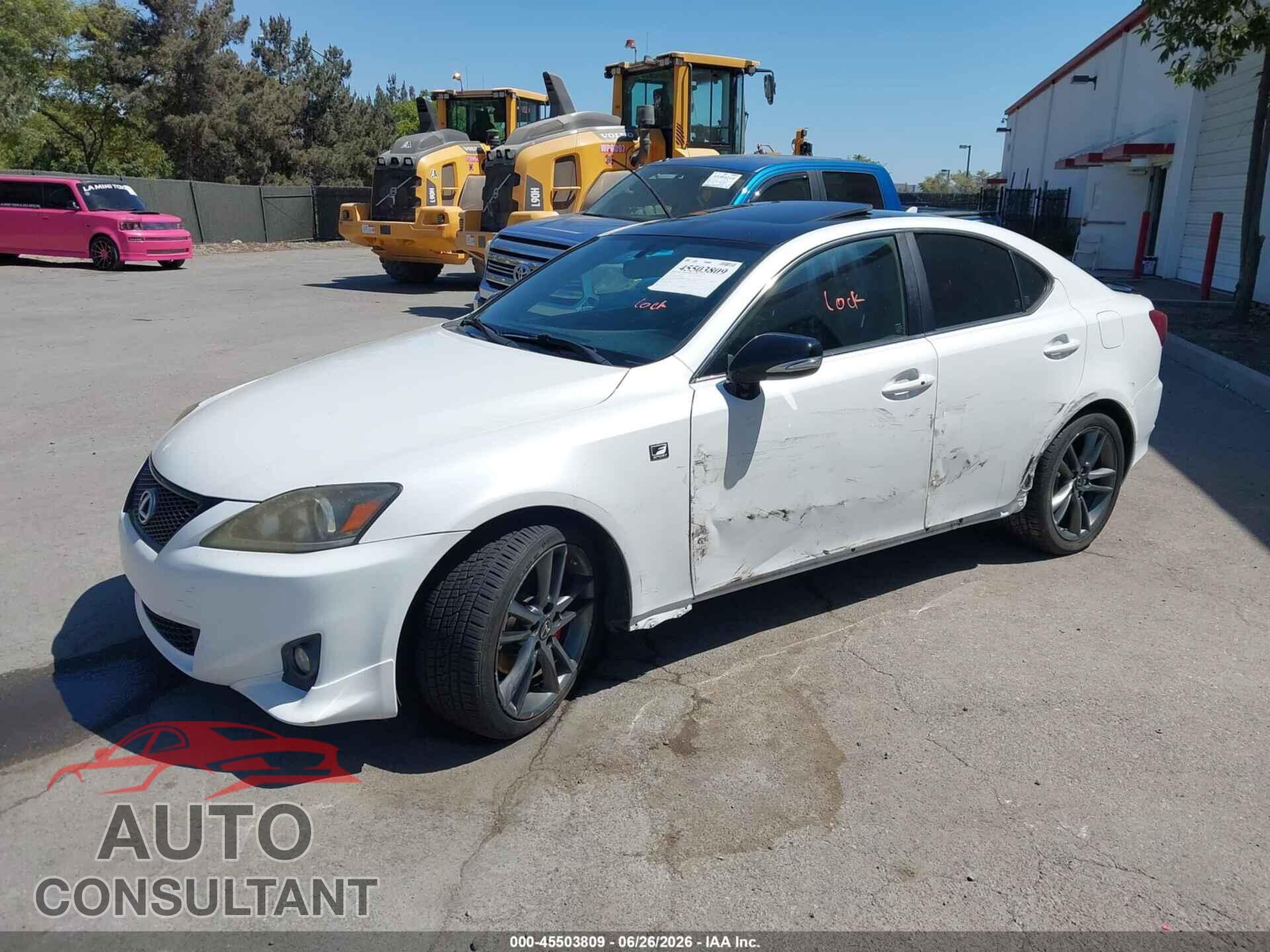 LEXUS IS 250 2012 - JTHBF5C28C5157007