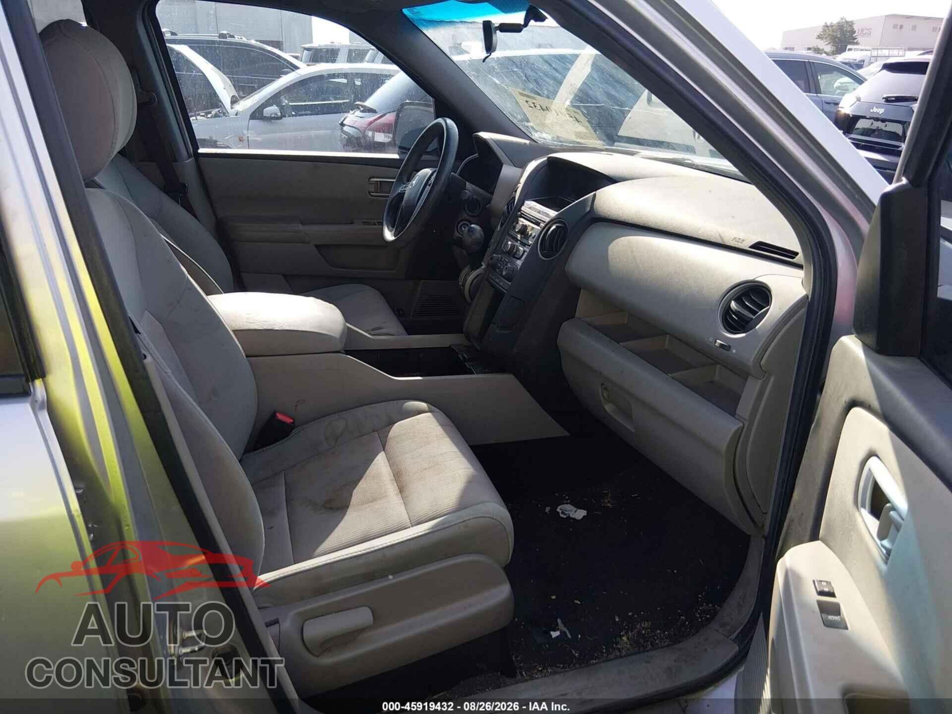 HONDA PILOT 2012 - 5FNYF4H40CB012669