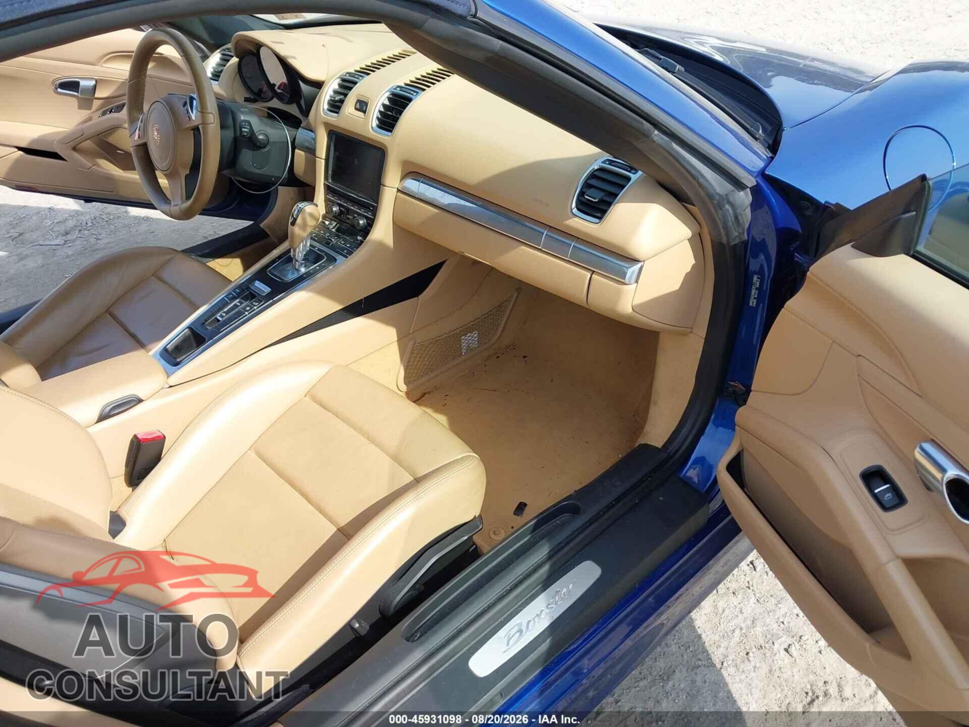 PORSCHE BOXSTER 2013 - WP0CA2A86DS112080